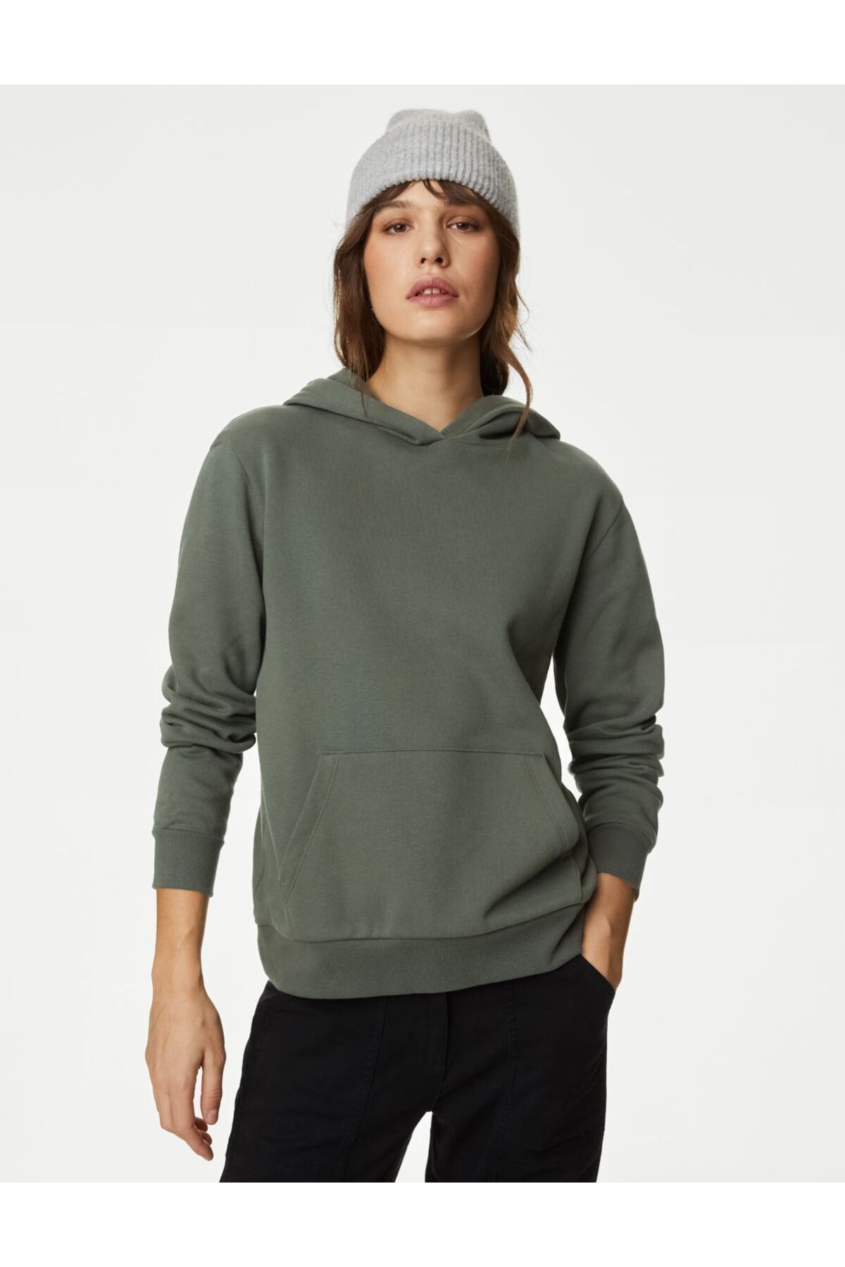 Marks & Spencer Regular Fit Kapüşonlu Sweatshirt