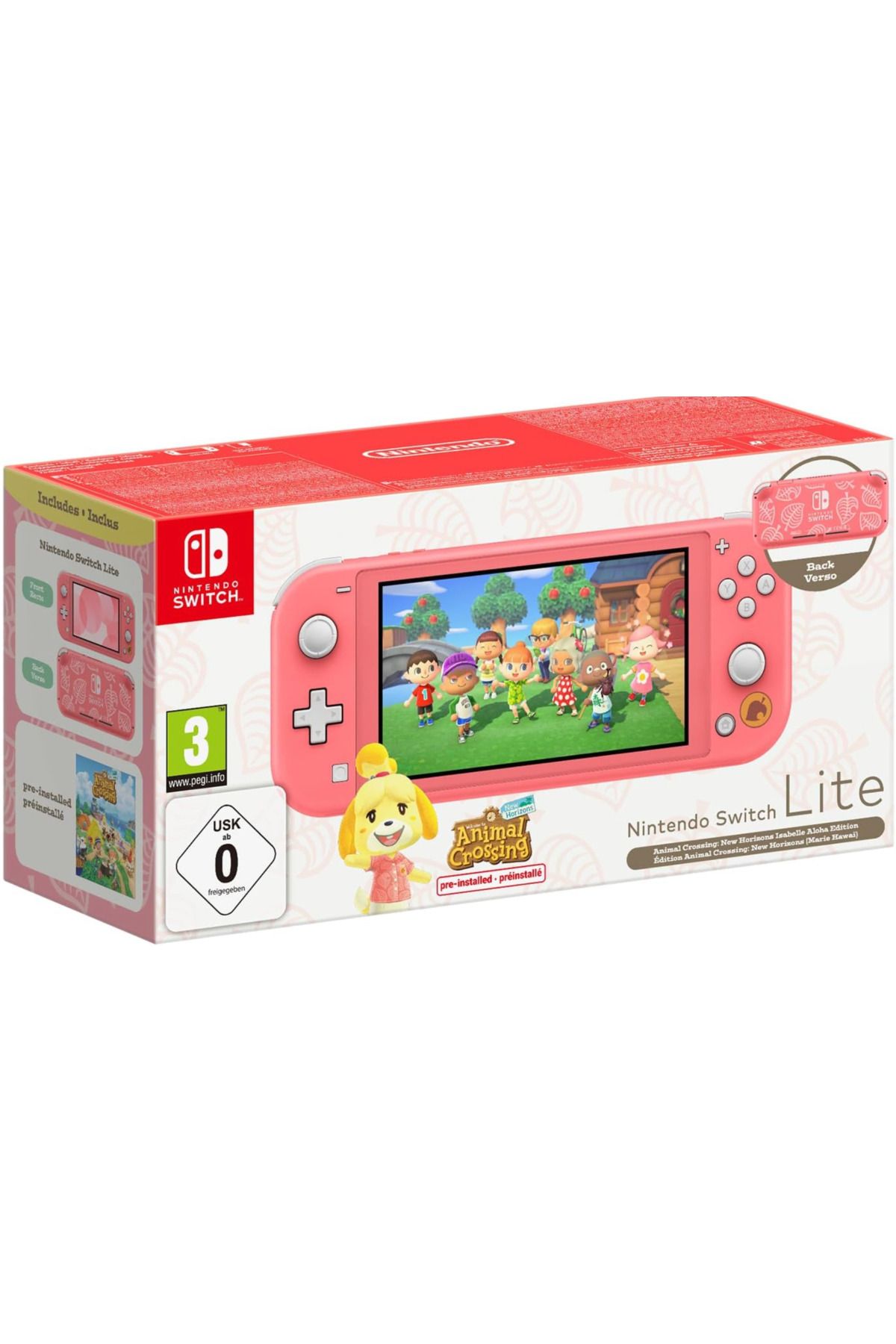 Nintendo Switch Lite Konsol Animal Crossing New Horizons Turkuaz Oyun Konsolu