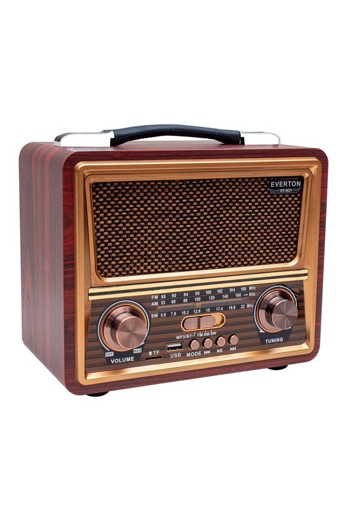 Everton RT-821 USB/TF/FM/Bluetooth Destekli Nostaljik Radyo