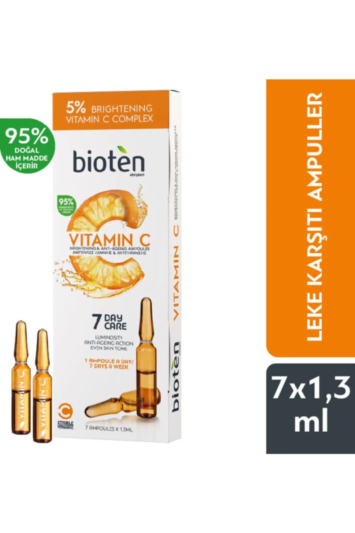 Bioten Vitamin C Aydınlatıcı & Yaşlanma Karşıtı Ampuller 7 Günlük Bakım