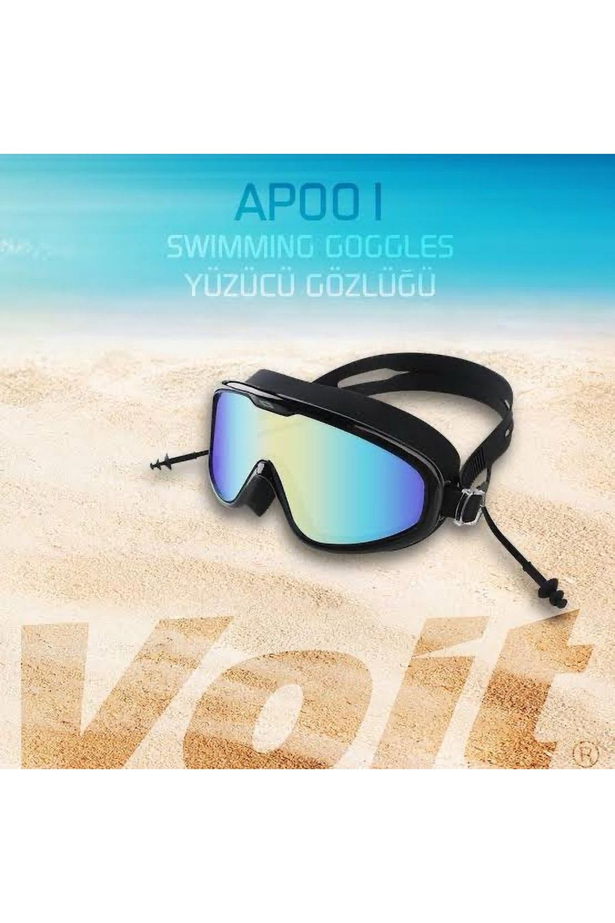 Voit AP001 Aynalı Yüzücü Gözlüğü - Kulak Tıkaçlı