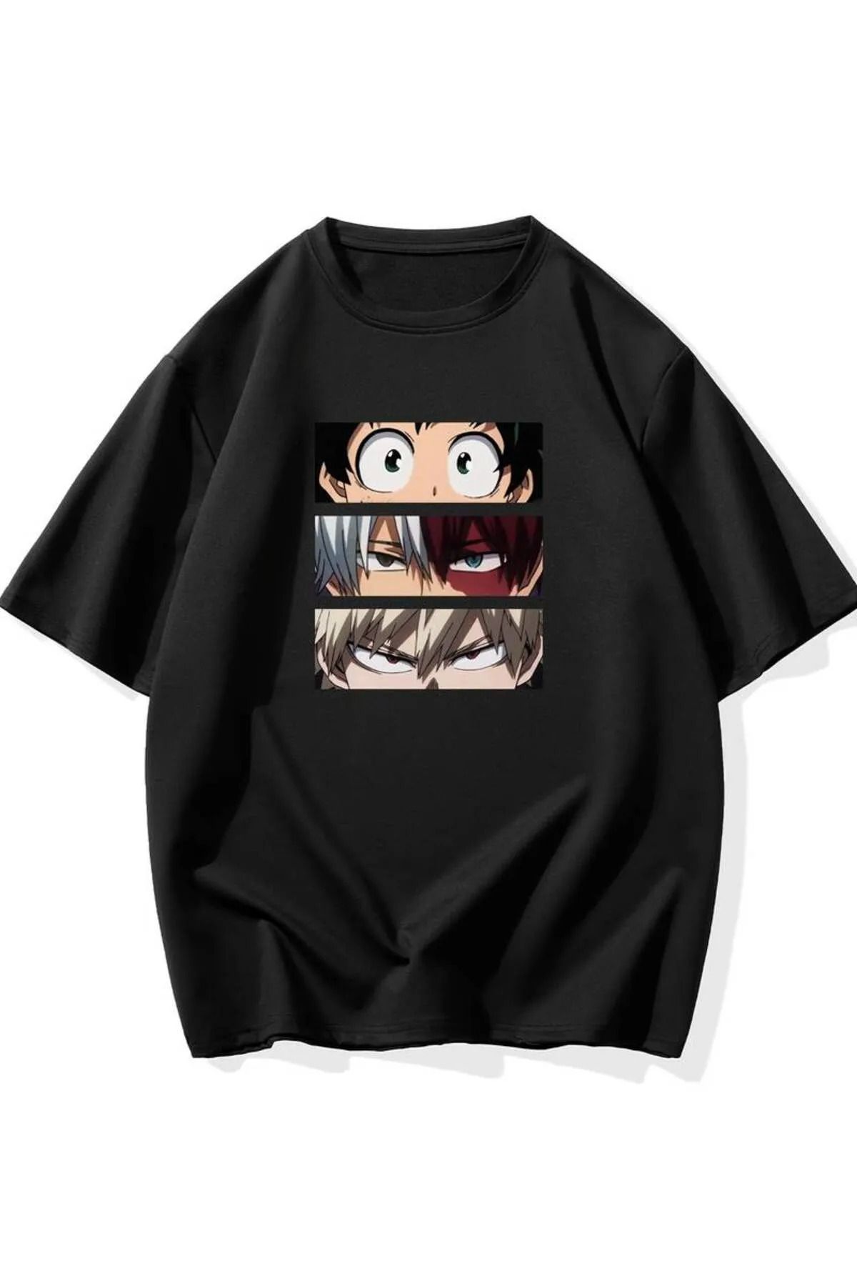 oneagılyazı Unisex Anime Baskılı Oversize T-Shirt