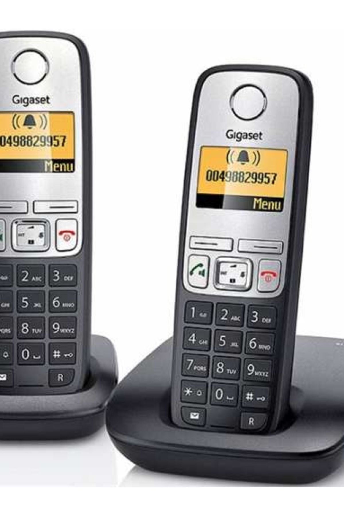 Gigaset A415 Duo 2 Li Siyah Telsiz Dect Telefon 100 Rehber Handsfree Işıklı Ekran