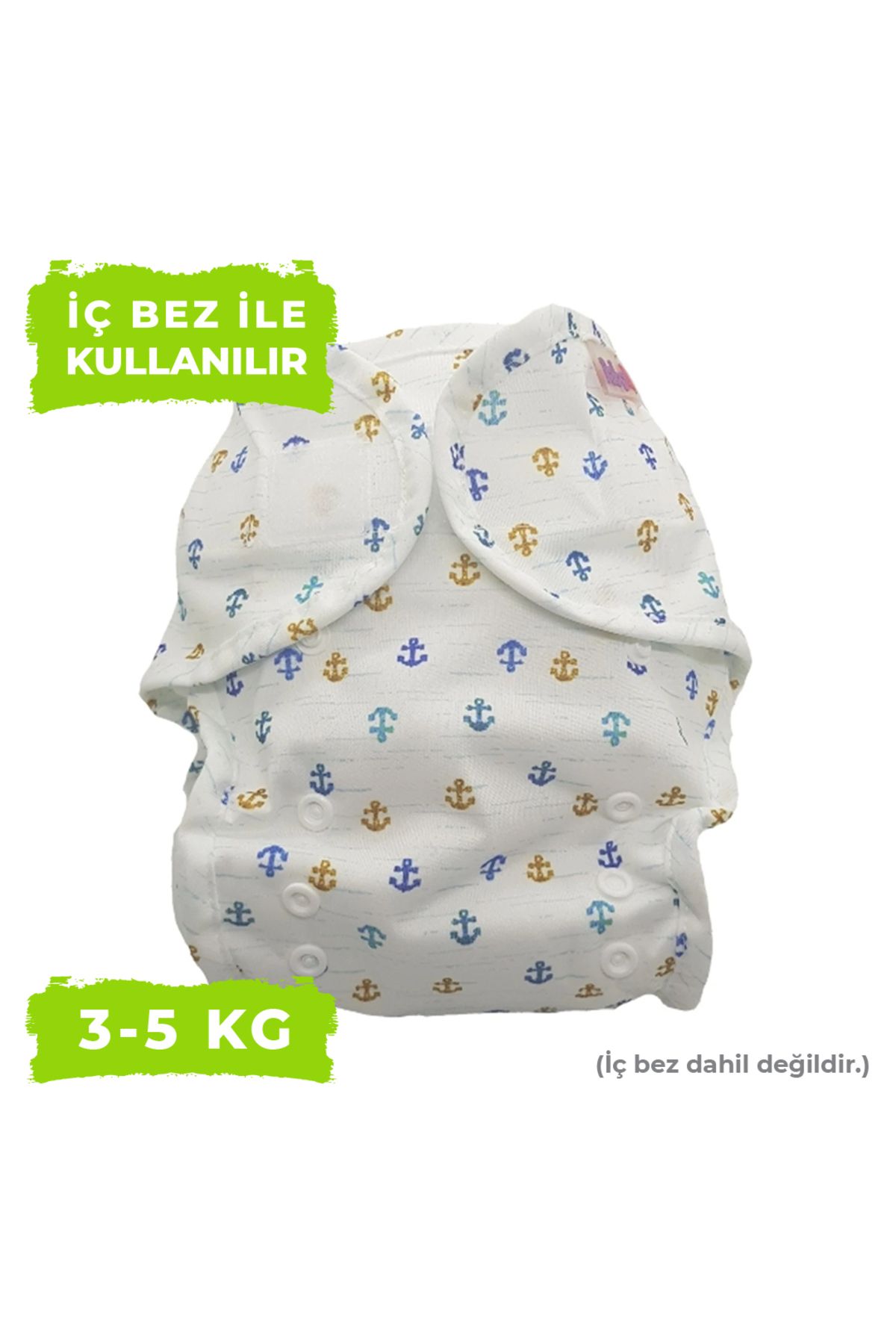 BabyNEO - Yenidoğan Yıkanabilir Bebek Bezi Sızdırmaz Dış Bez Cover – Gemici