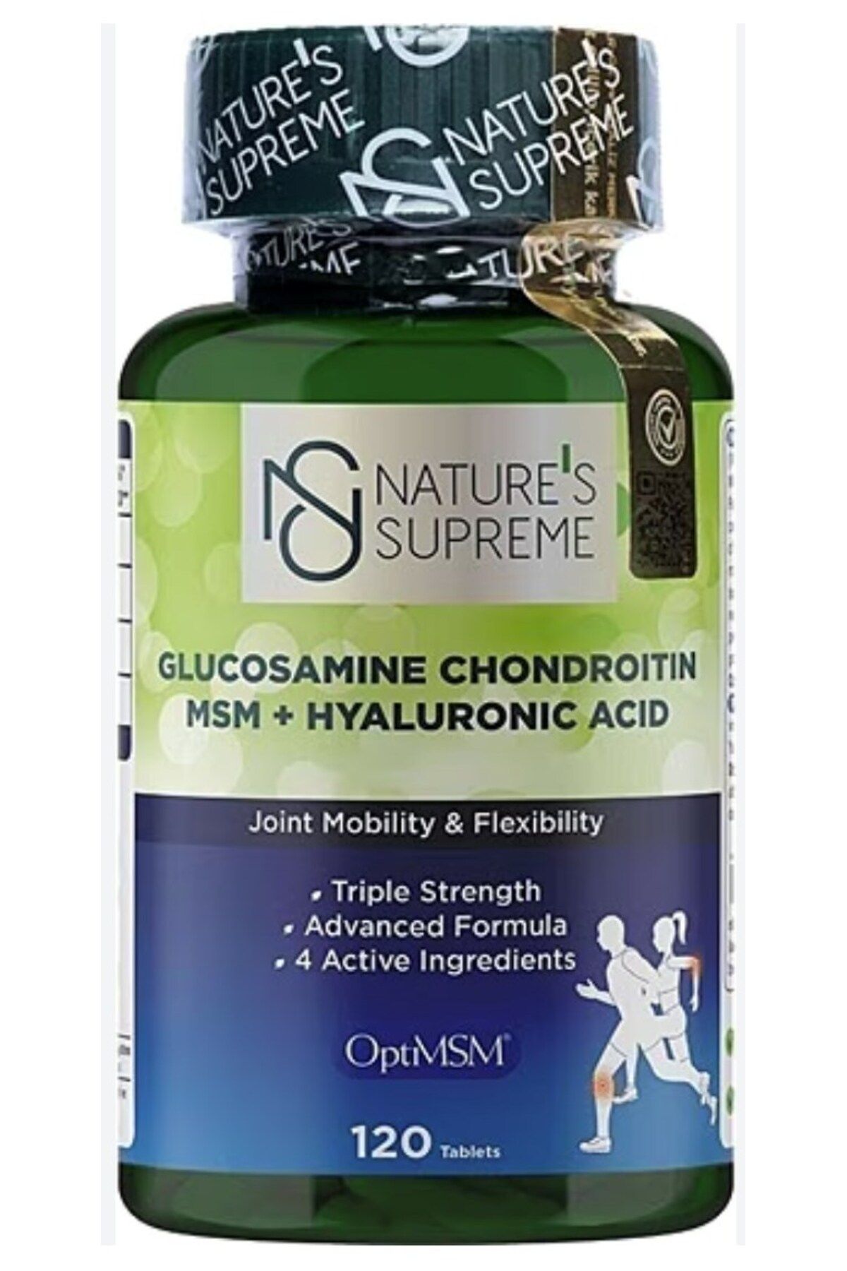 Natures Supreme Glucosamine Chondroitin MSM + Hyaluronic Acid 120 Tablet