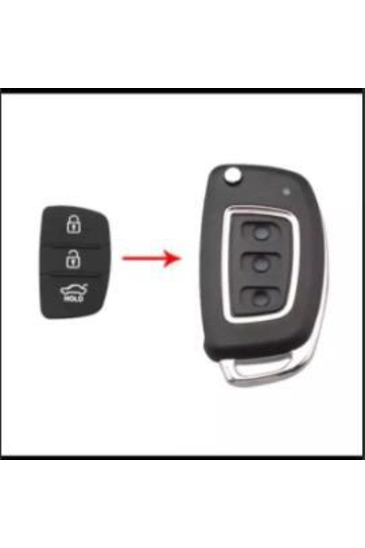 Hyundai Anahtar Tuşu I10 I20 I30 Ix35 Dış Çerçeve Çıtalı