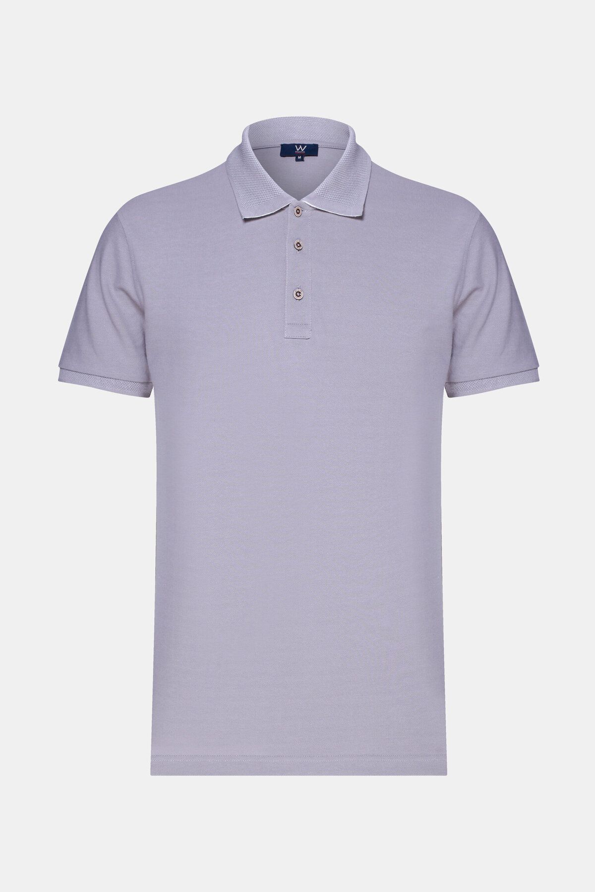 W Collection GRİ POLO YAKA KISA KOLLU T-SHIRT