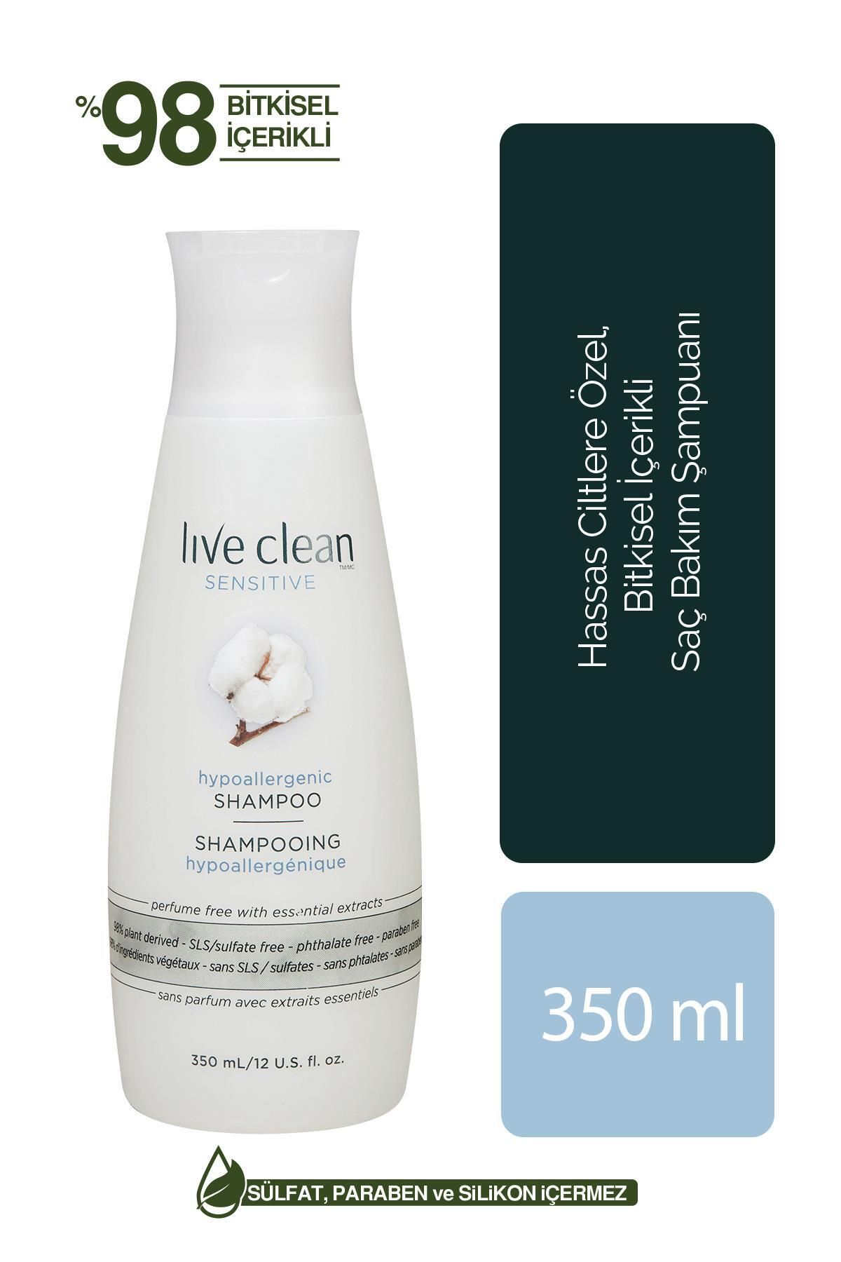 Live Clean Lıve Clean Sensıtıve Hypoallergenıc Saç Bakım Şampuanı 350ml