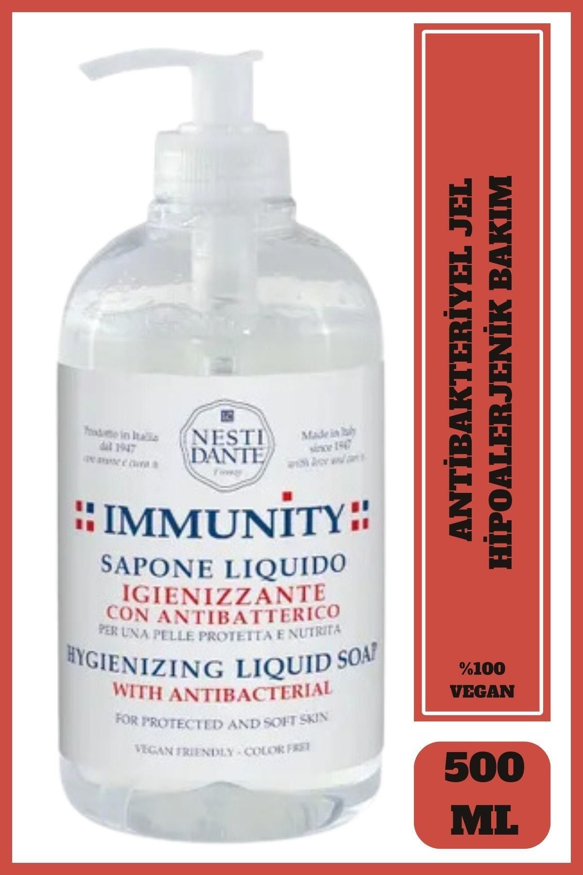 Nesti Dante Antibakteriyel Jel Immunity Hygienizing El Vegan Bakımı 500 ml
