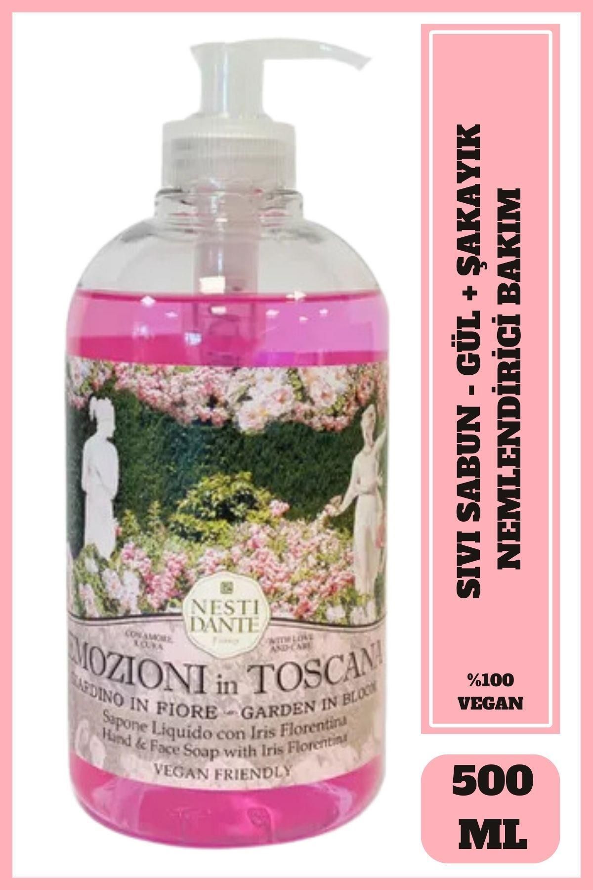 Nesti Dante Sıvı Sabun Emozioni in Toscana Çiçeksi Bahçe Arındırıcı Vegan Bakım 500 ml