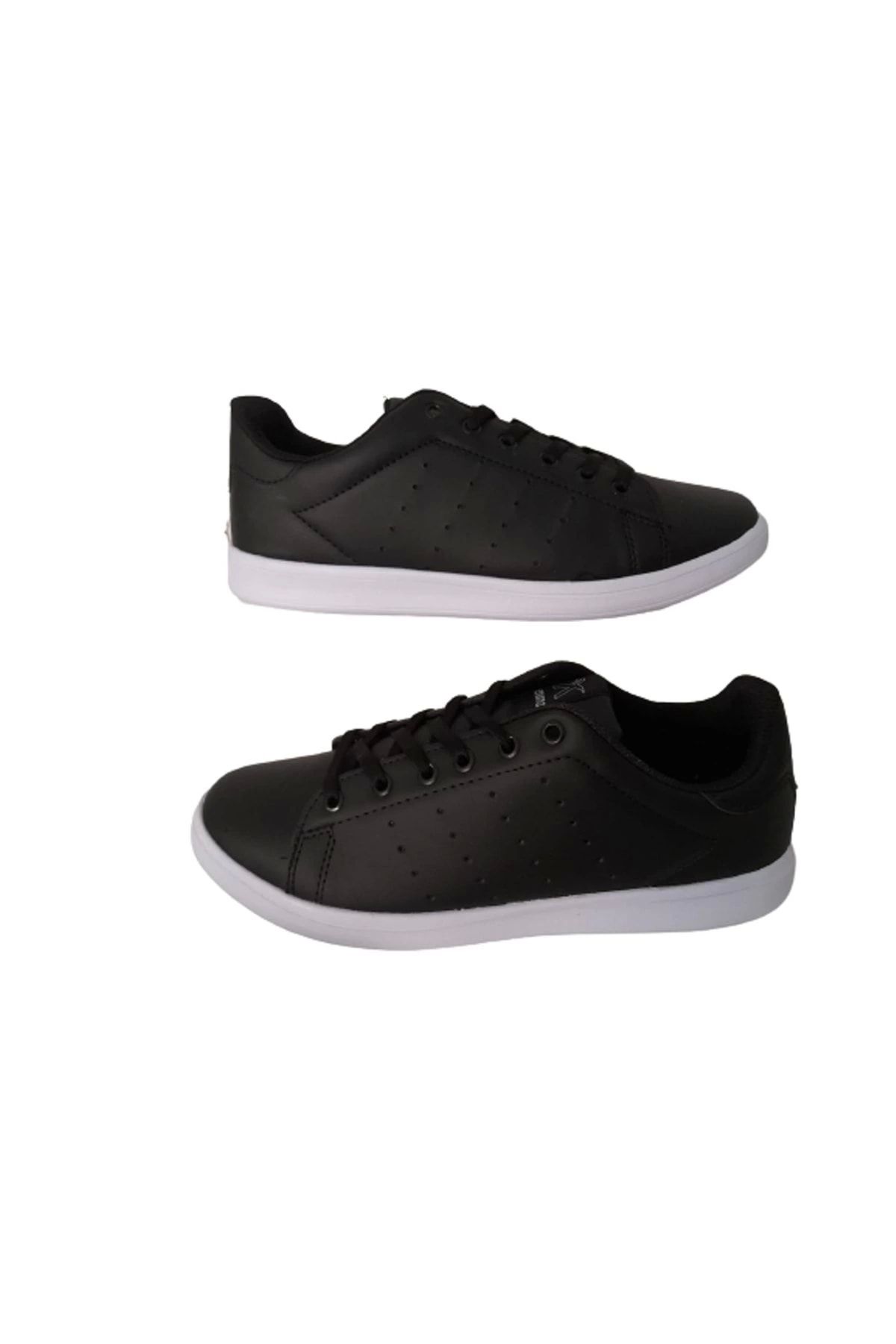 Venuma Mbd Siyah Beyaz Bağcıklı Sneaker