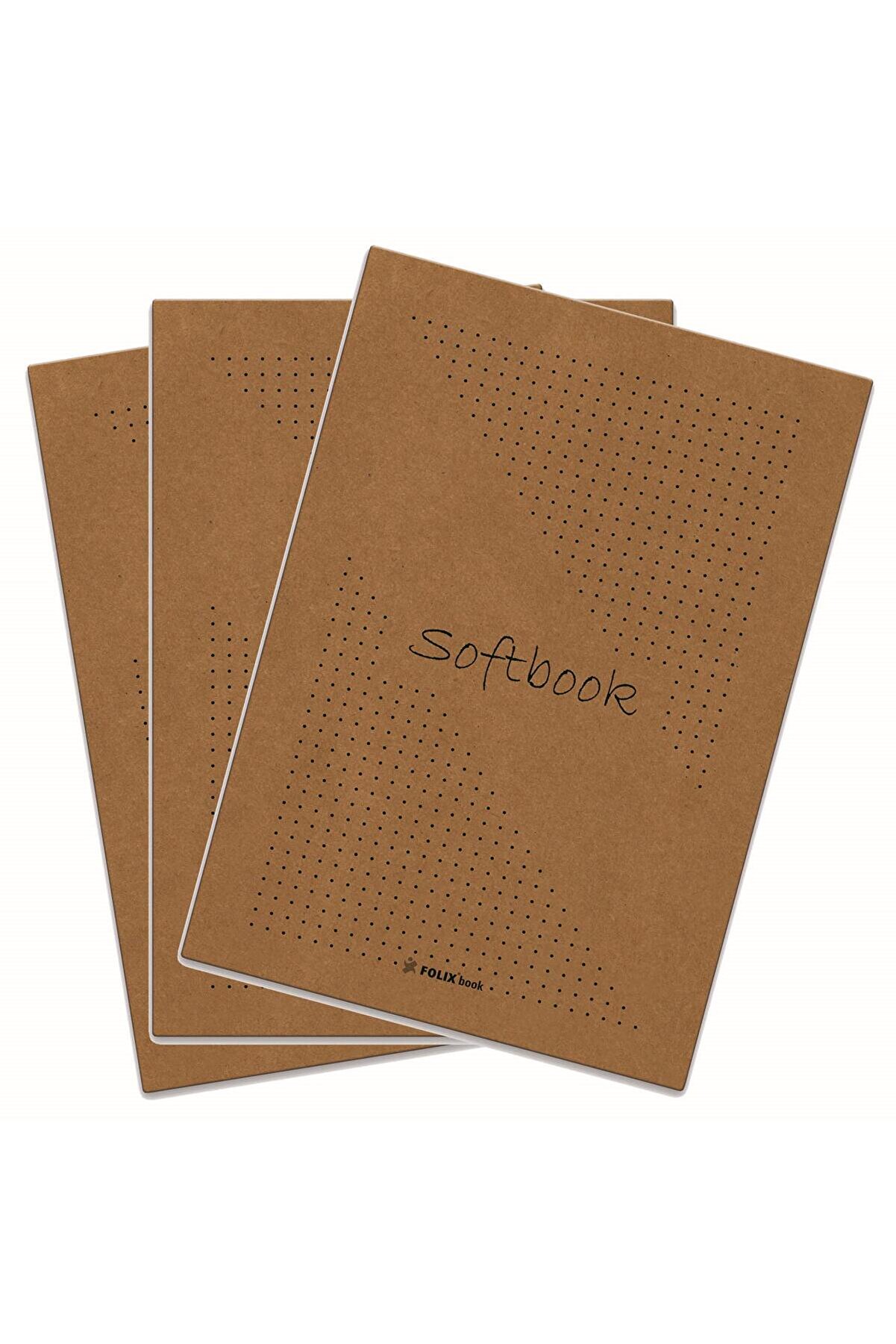 Etika Point Softbook Noktalı Defter 13,5x23 Cm Kraft Kapak 50 Yaprak 3'lü Paket