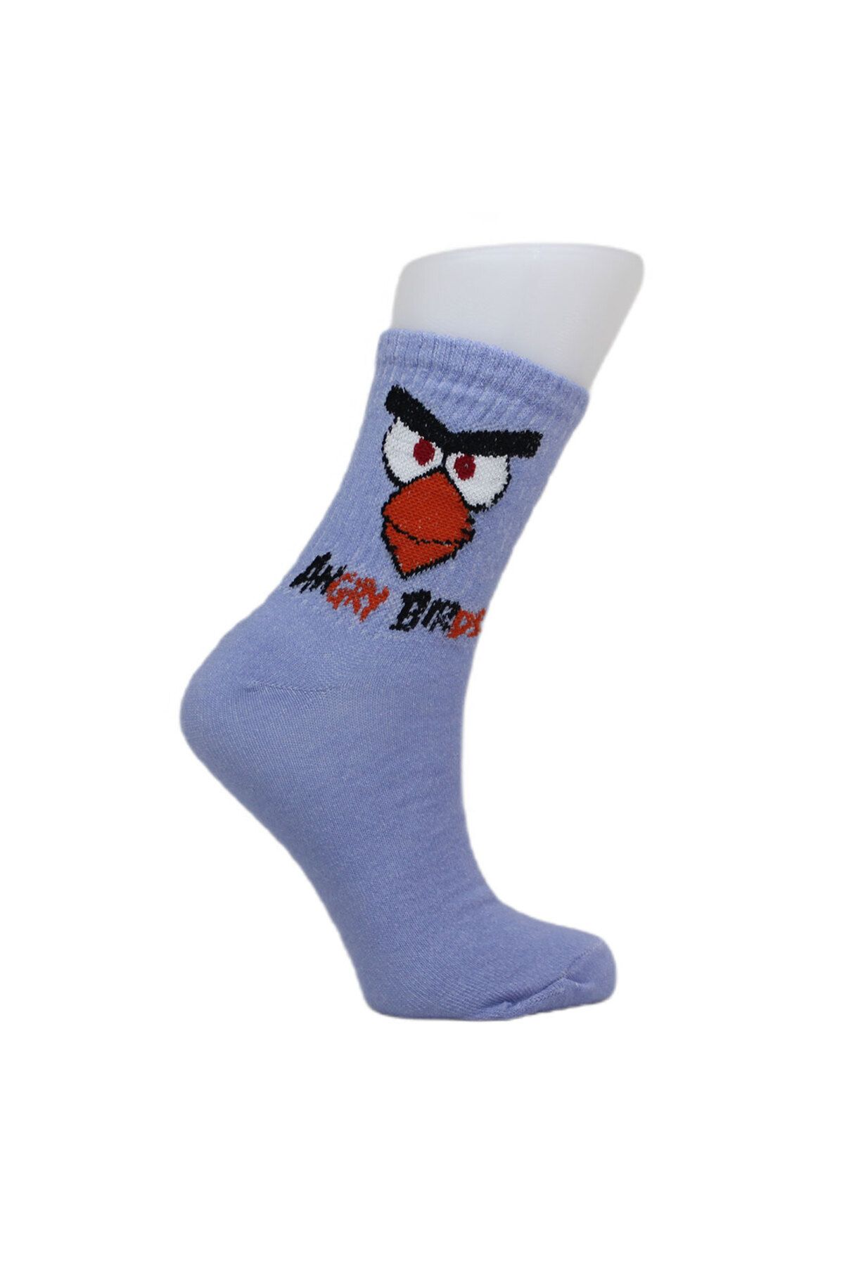 LOOKSOCKS Look Socks Angry Birds Karakter Desenli Mor Kolej Çorap