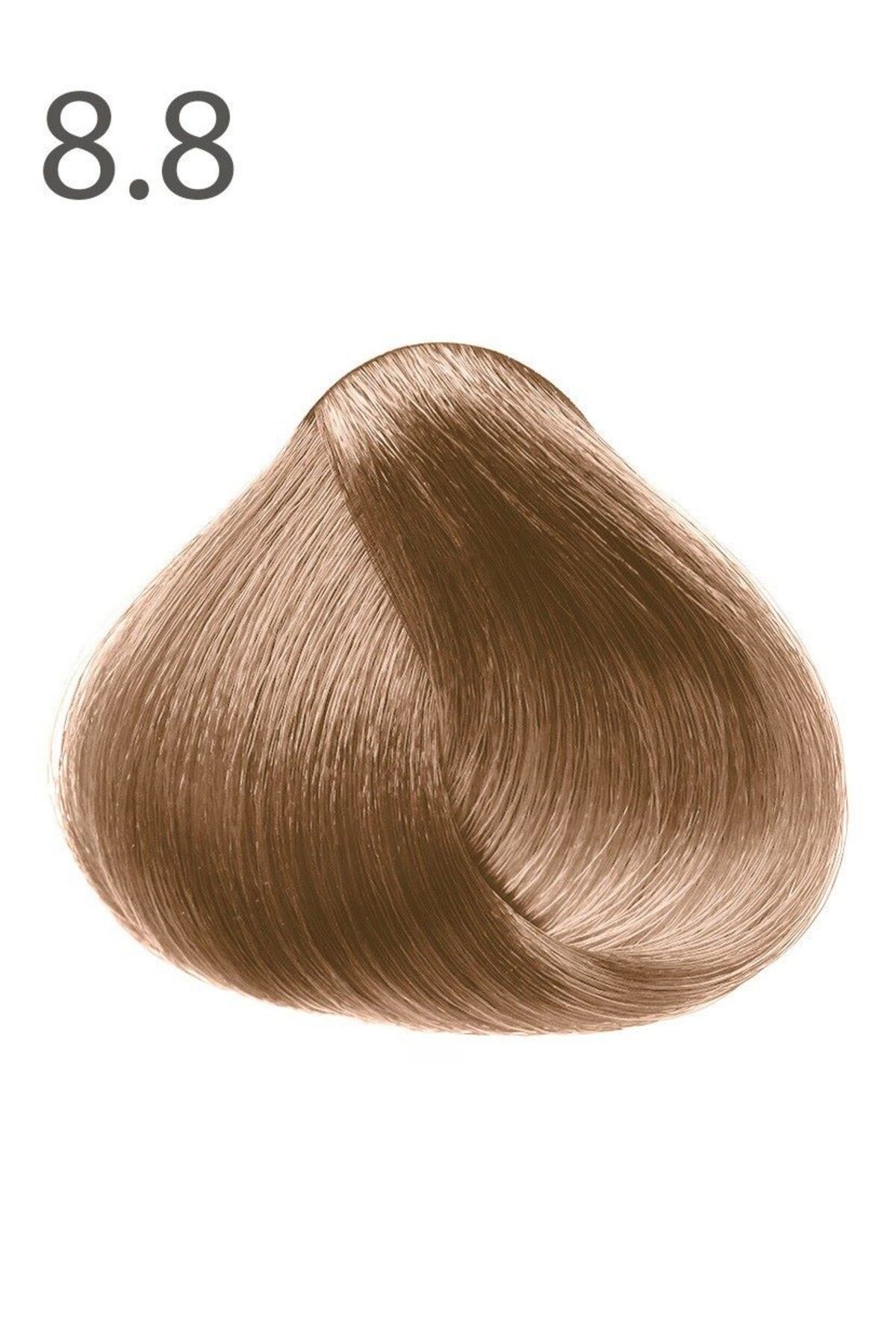 Faberlic Kalıcı krem saç boyası SALONCARE serisinin ipek rengi tonu Bej sarı 8.8/8278
