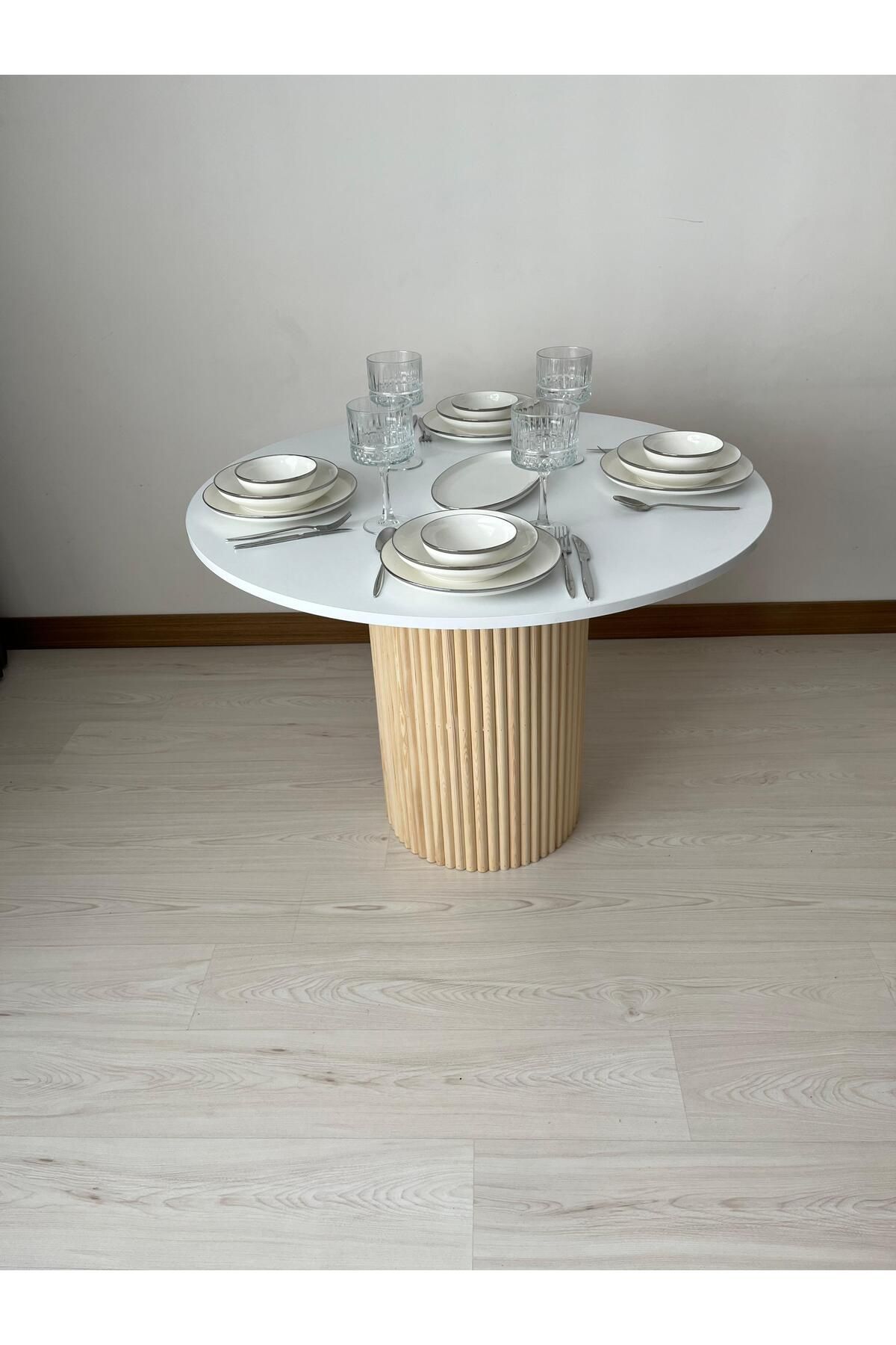 Seyvey Dizayn Özel tasarım mega ayak masa mutfak masası yemek masası 103 cm