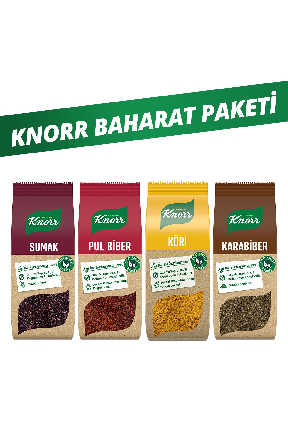 Knorr Baharat Paketi Pul Biber Karabiber Köri Sumak