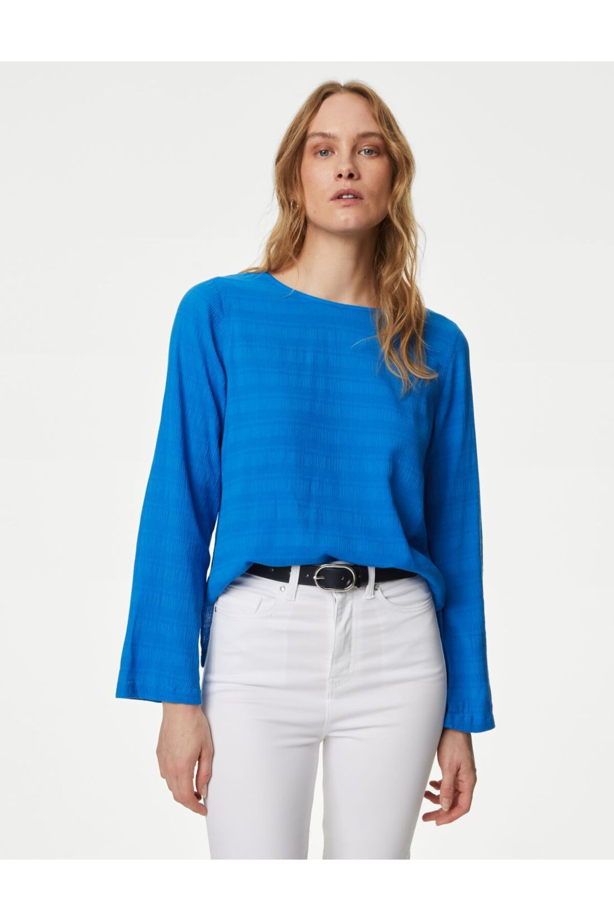Marks & Spencer Regular Fit Uzun Kollu Bluz