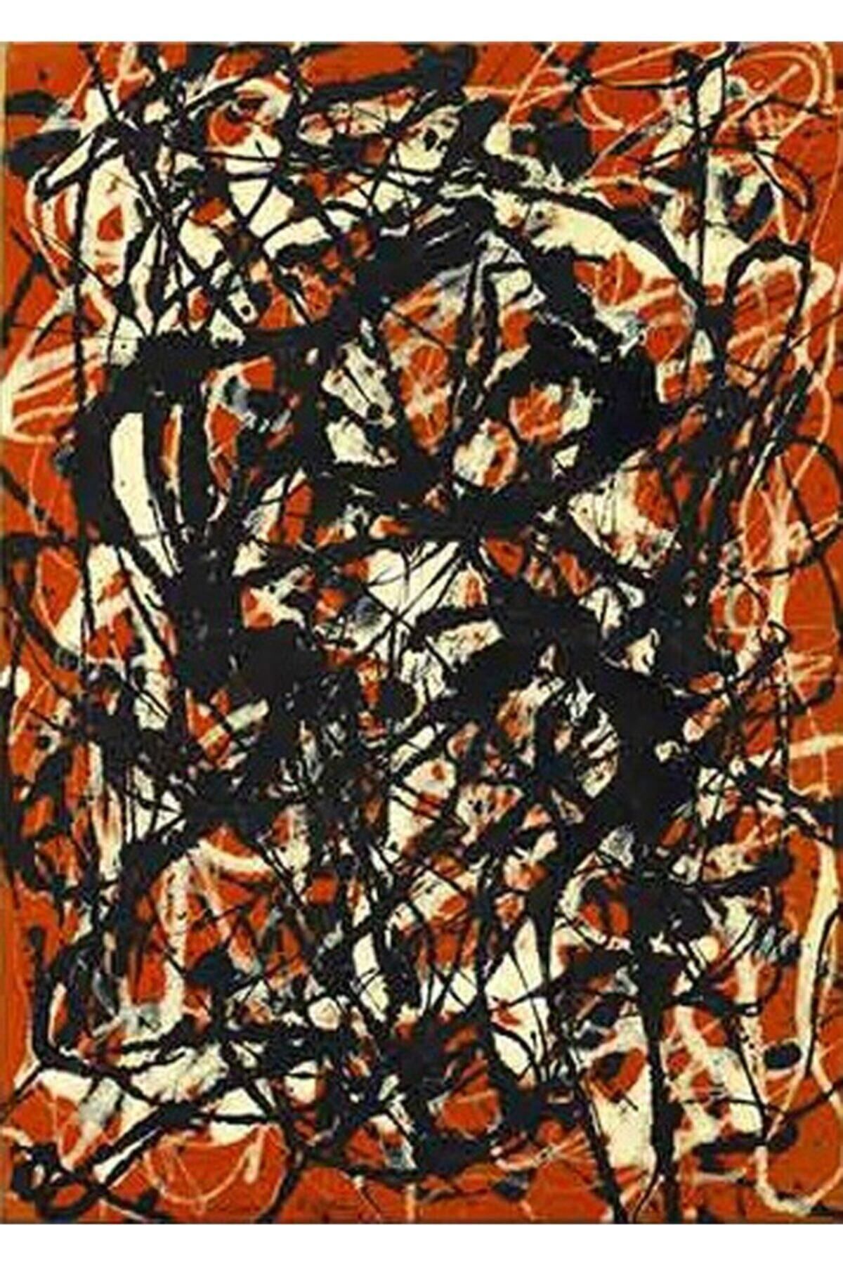 MOVAS Sanat Jackson Pollock Serbest Form | Elmas Mozaik Tablo | Mozaik Puzzle | 40x60 | E20203021m