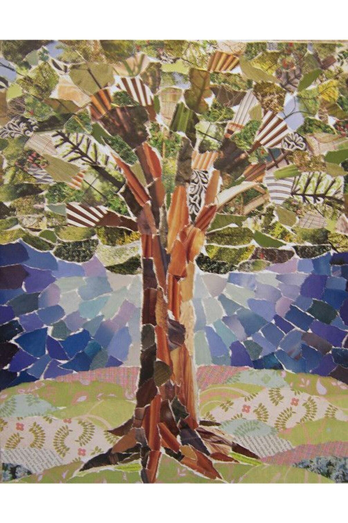 MOVAS Sanat Ağaç Resmi | Elmas Mozaik Tablo | Mozaik Puzzle | 40x60 | E20202784m