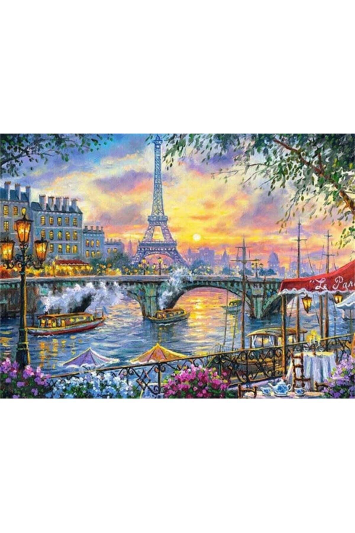 MOVAS Sanat Paris'in Muazzam Manzarası | Elmas Mozaik Tablo | Mozaik Puzzle |60x40 | E20202298m