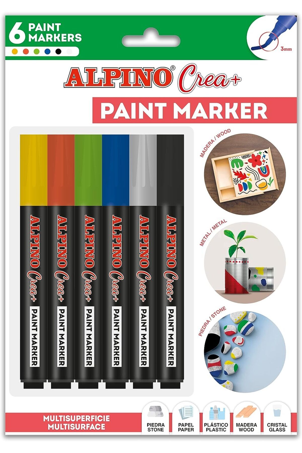 Alpino Alpino Paint Marker Boya Kalemi Seti 6 Renk – 3mm