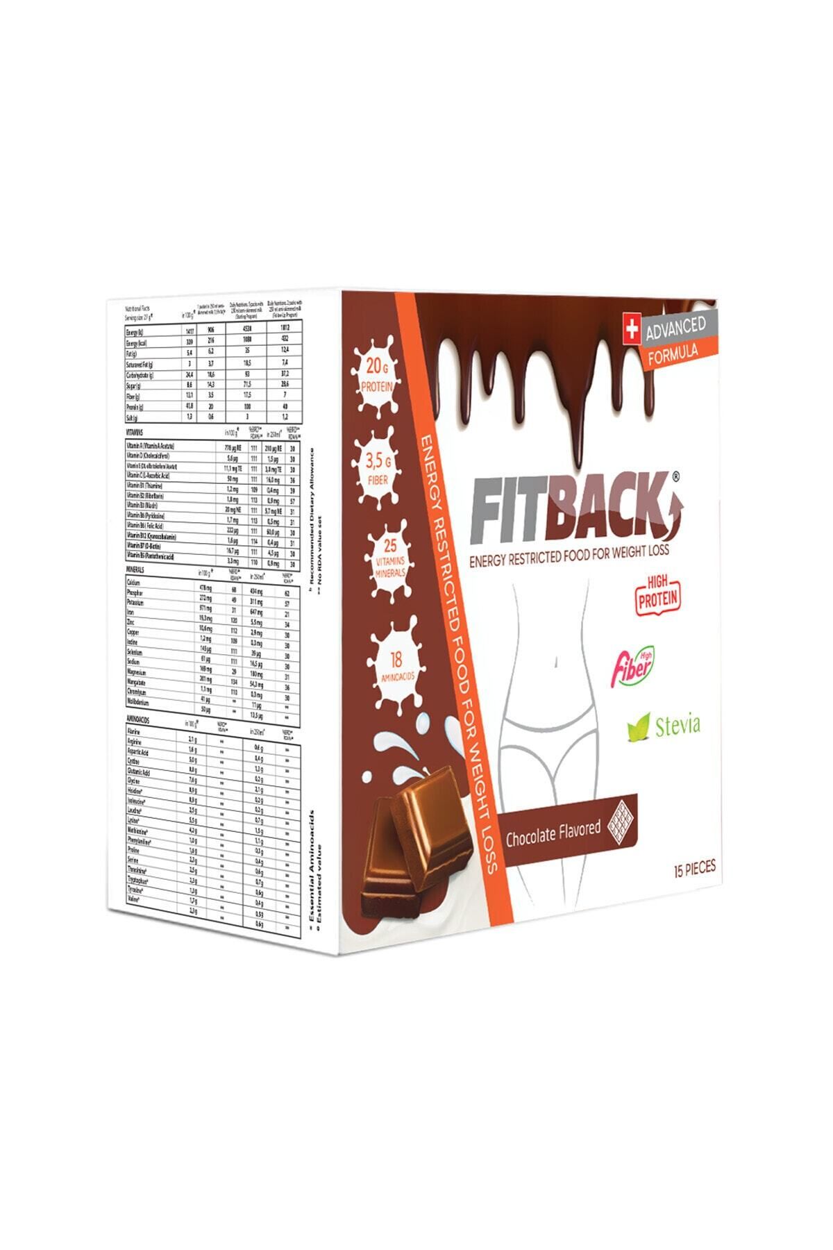 Fitback Vücut Ağırlığı Kontrolü Çikolata Aromalı 15 Öğün