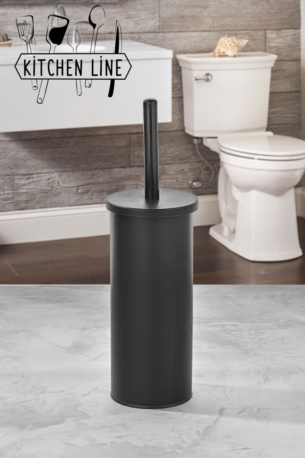 B.A.Y.NUVOLA Wc Fırçası Tuvalet Fırçası Metal Siyah