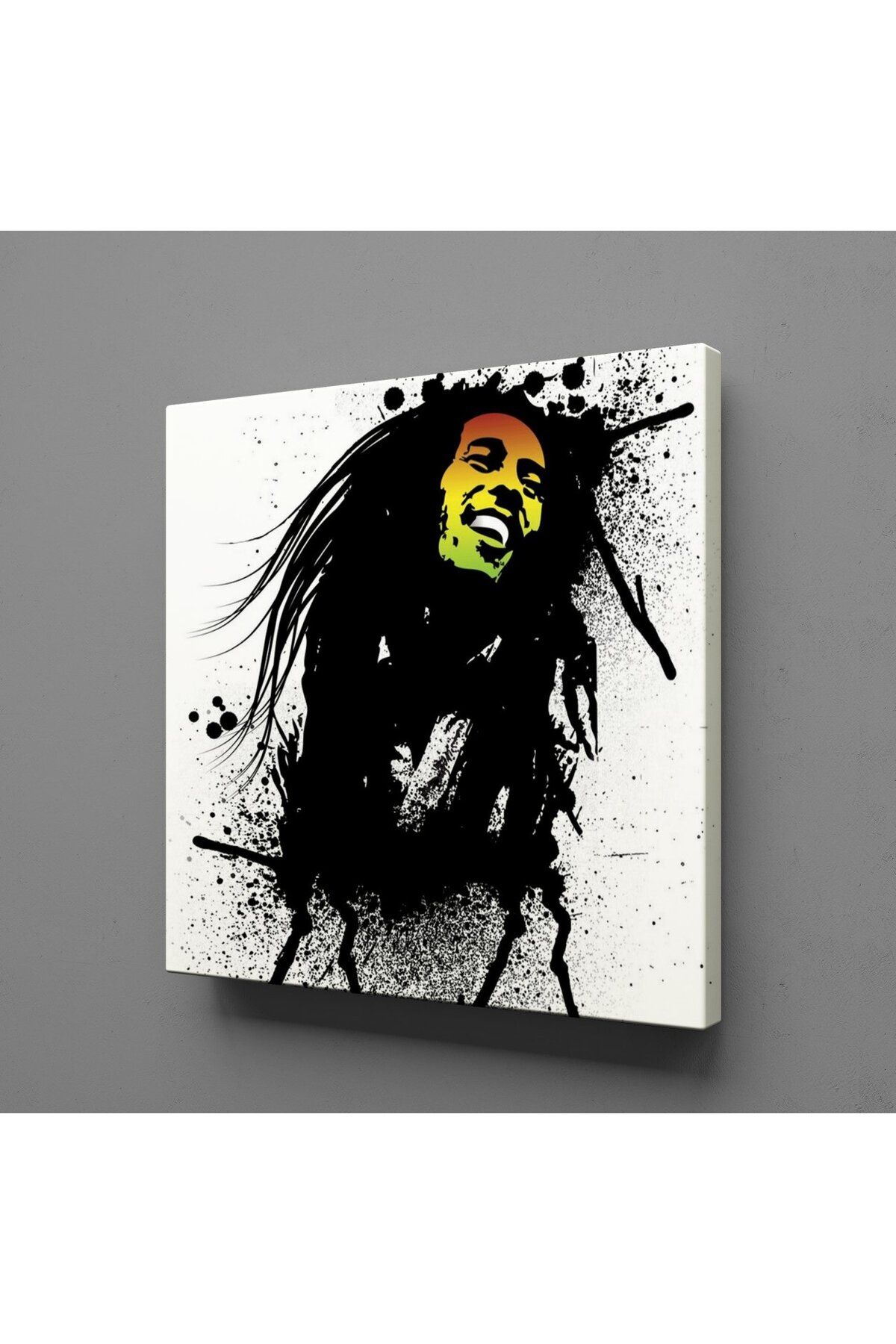 TECHNOPA Bob Marley Temali Kanvas Tablo 25x25cm