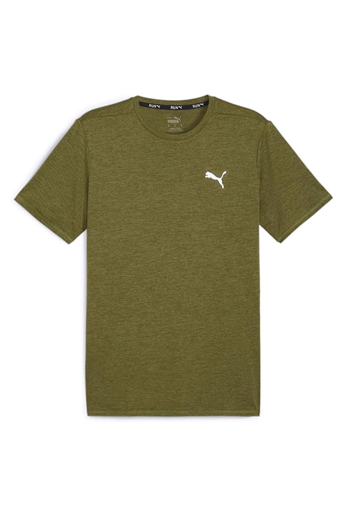 Puma Run Favorite Heather Erkek Yeşil Koşu T-Shirt 52315134