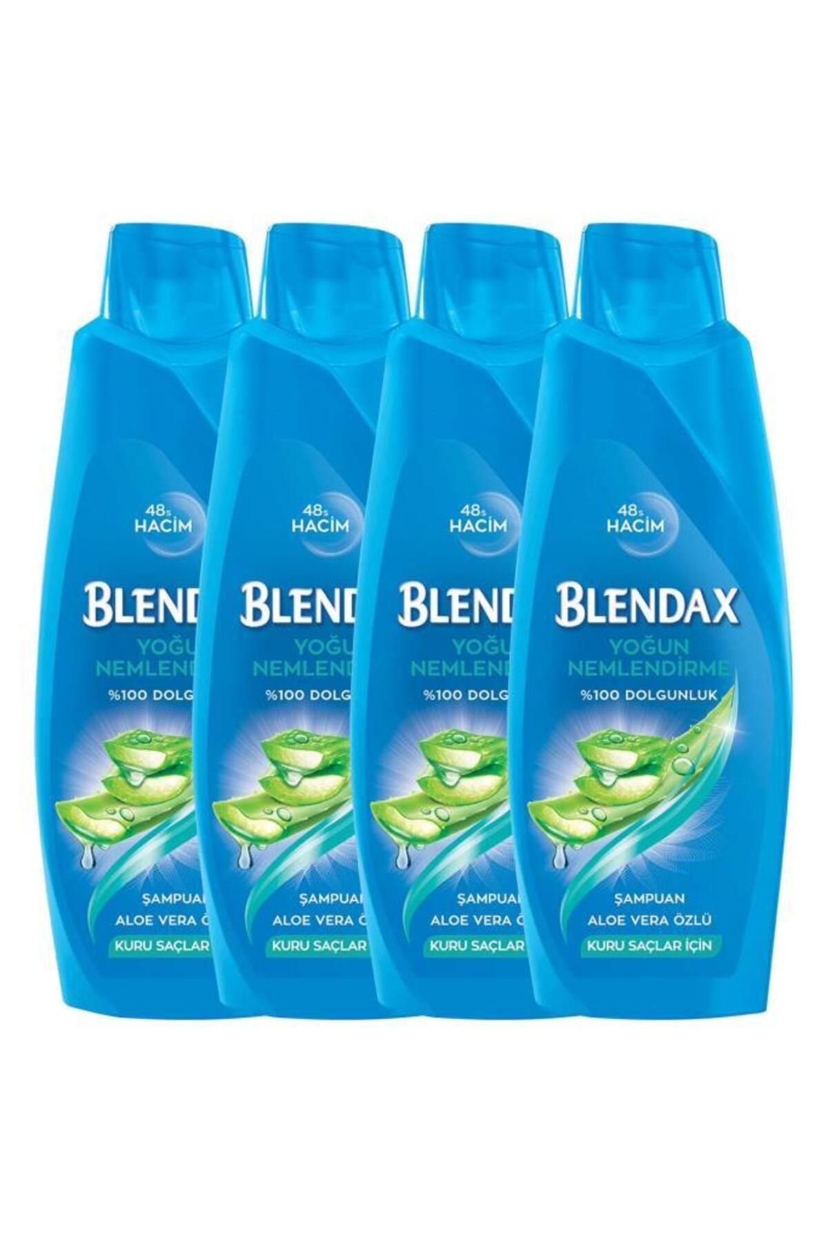 Blendax Yoğun Nemlendirme Aloe Vera Özlü Şampuan 500 ml X 4 Adet