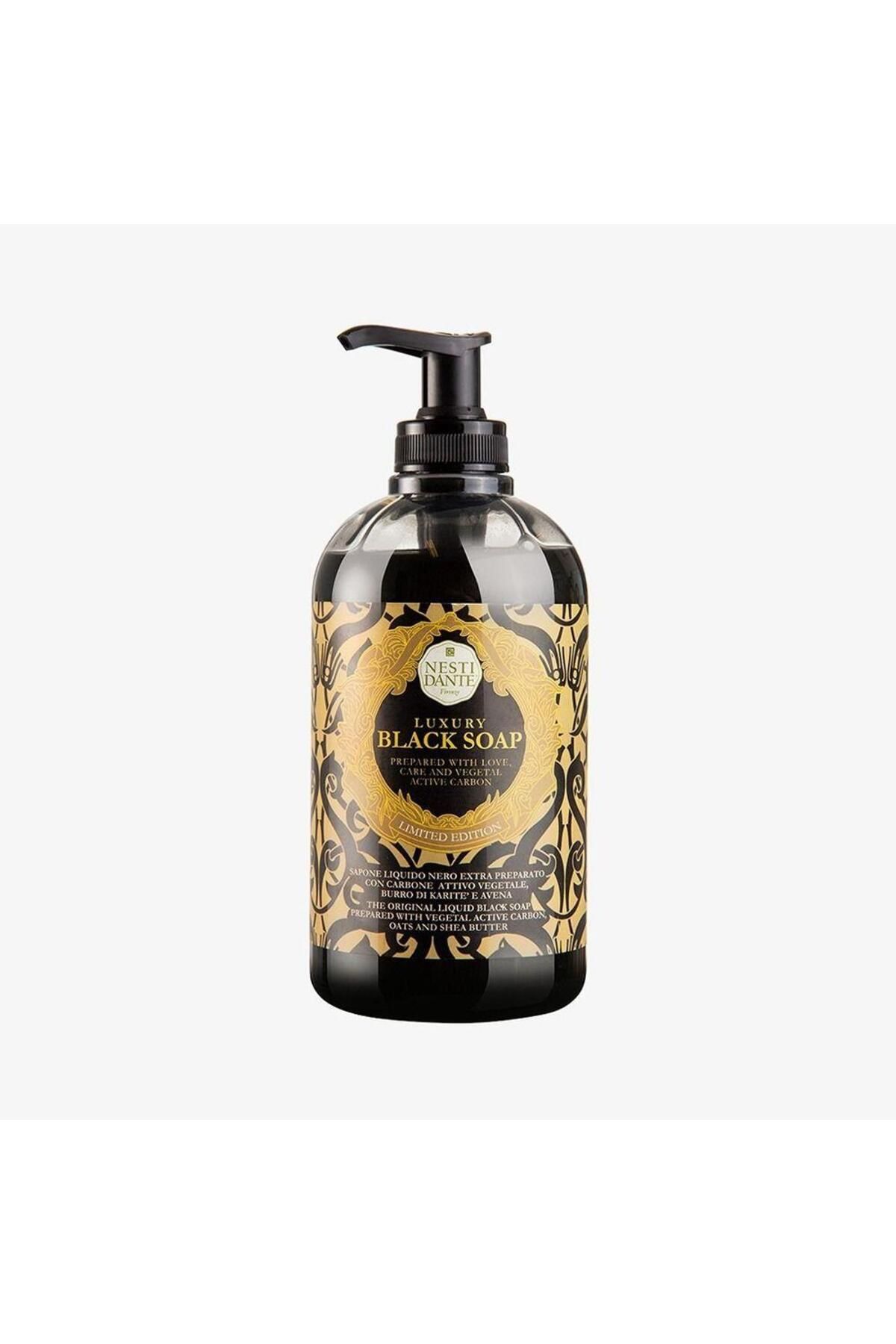 Nesti Dante Sıvı Sabun Luxury Black Aktif Karbon Arındırıcı Bakım Vegan Bakım 500 Ml