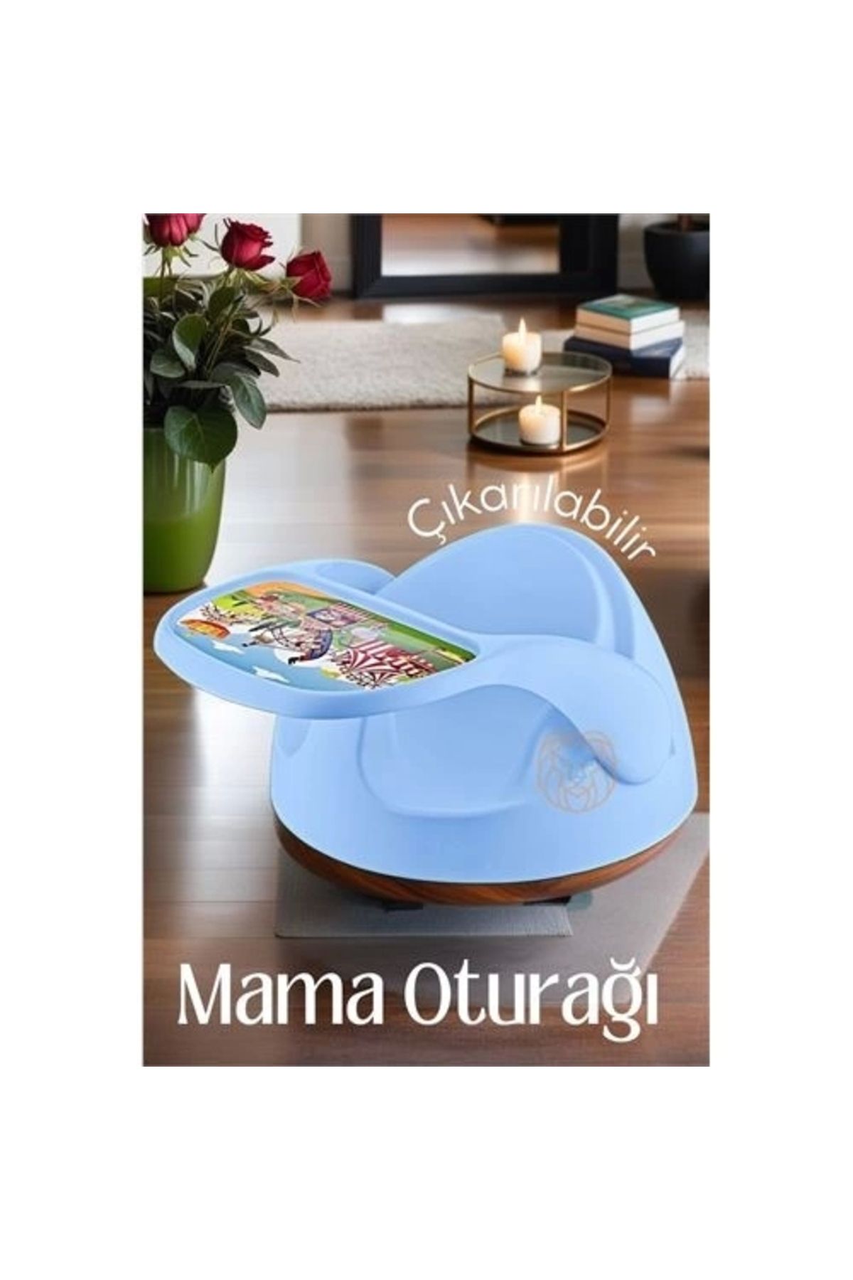 Transformacion Çıkarılabilir Mama Oturağı Masa Mama Sandalyesi Mavi 719332