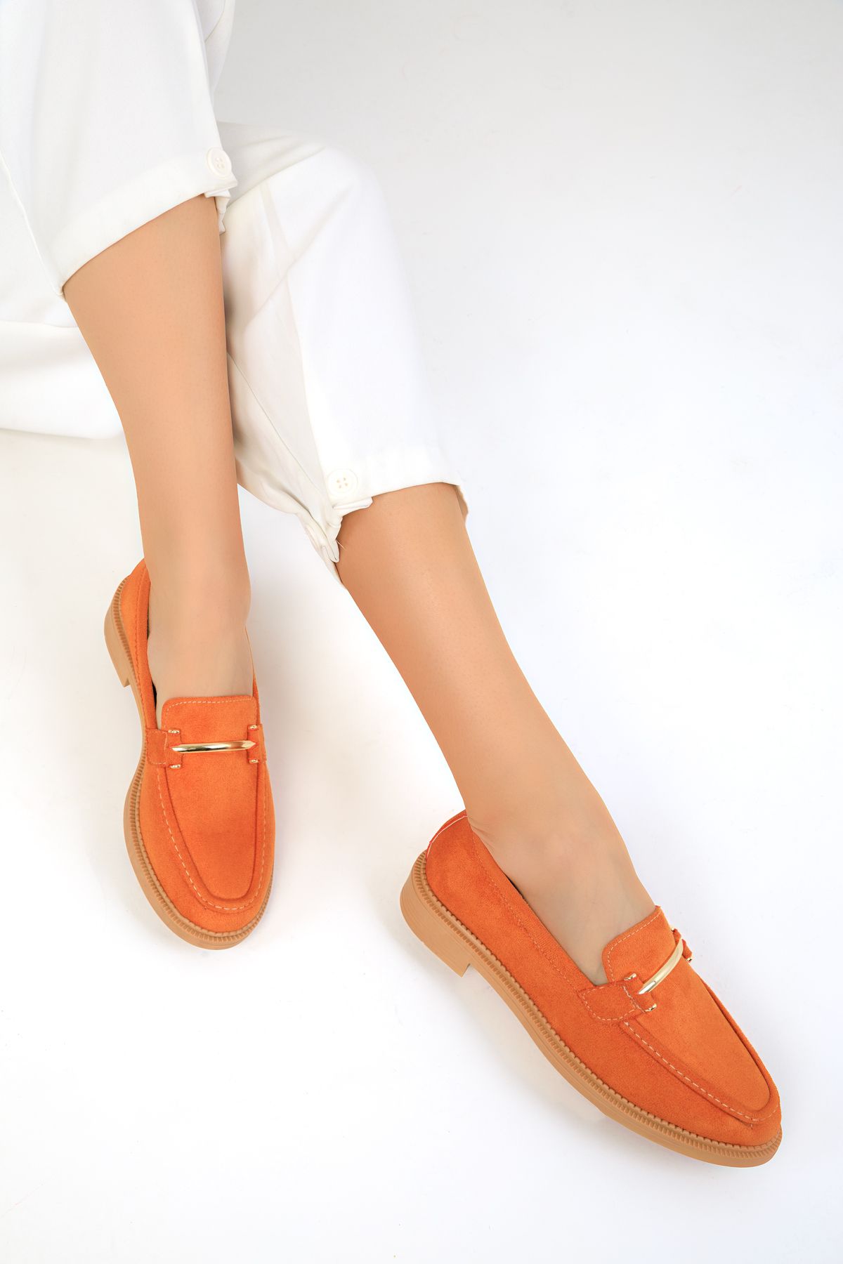 SOHO Orange Süet Kadın Casual Ayakkabı 18339