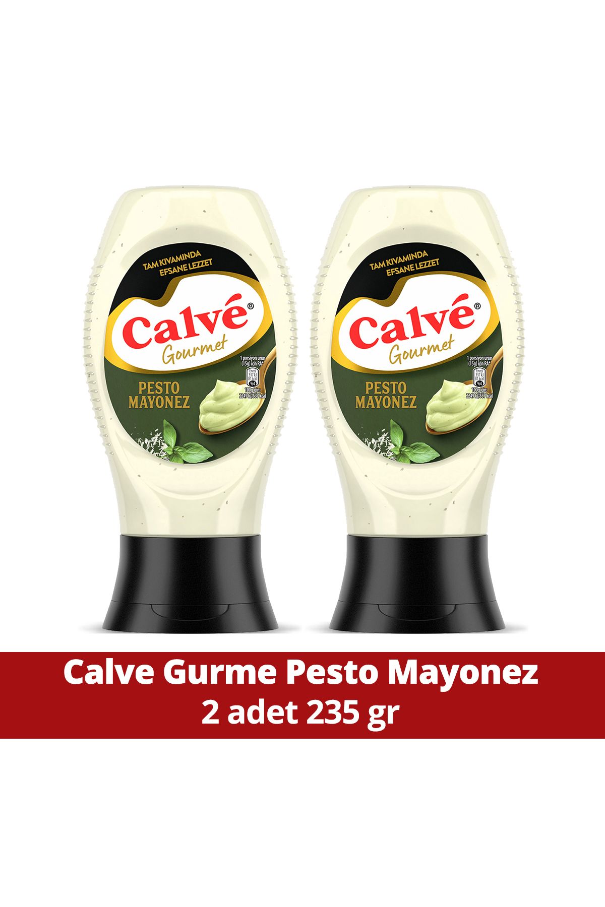 Calve Gurme Mayonez Serisi Pesto Mayonez 235g X2 Adet