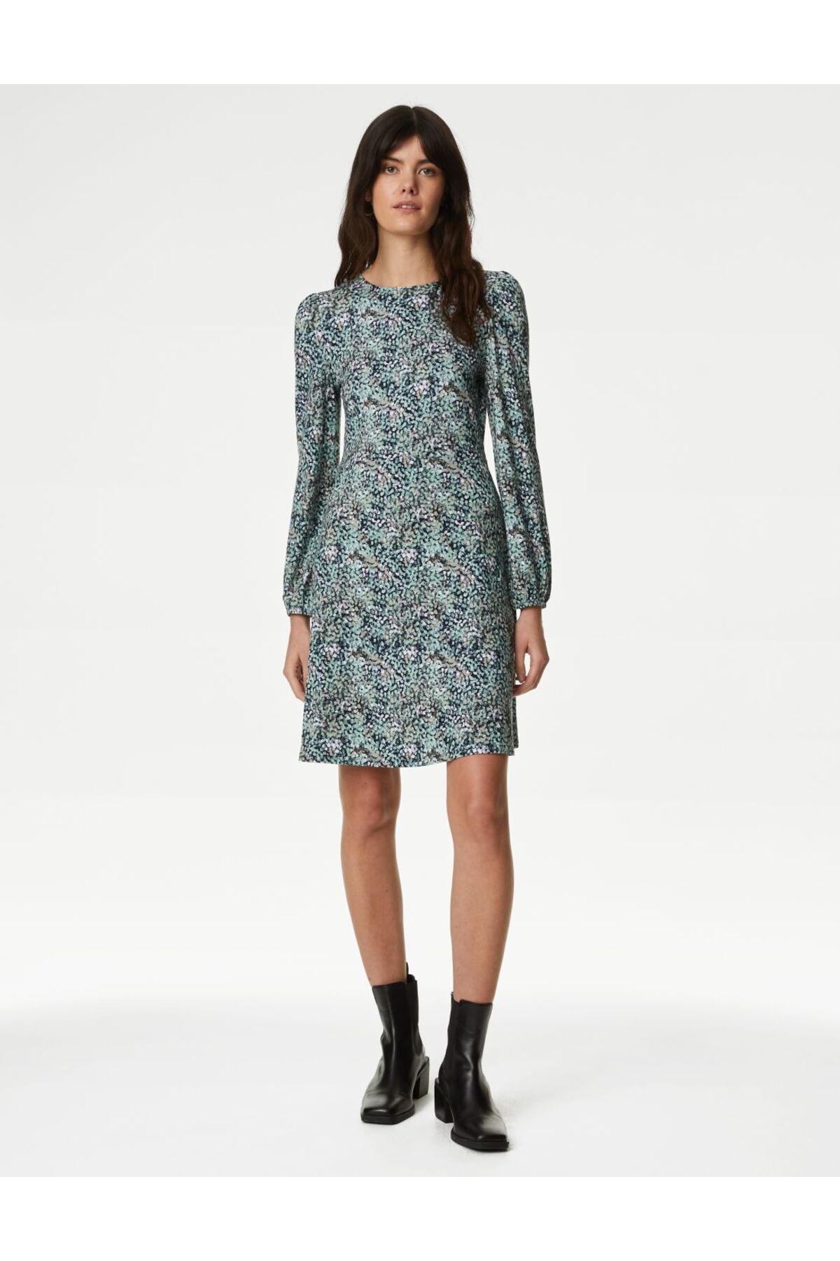 Marks & Spencer Uzun Kollu Mini Örme Elbise