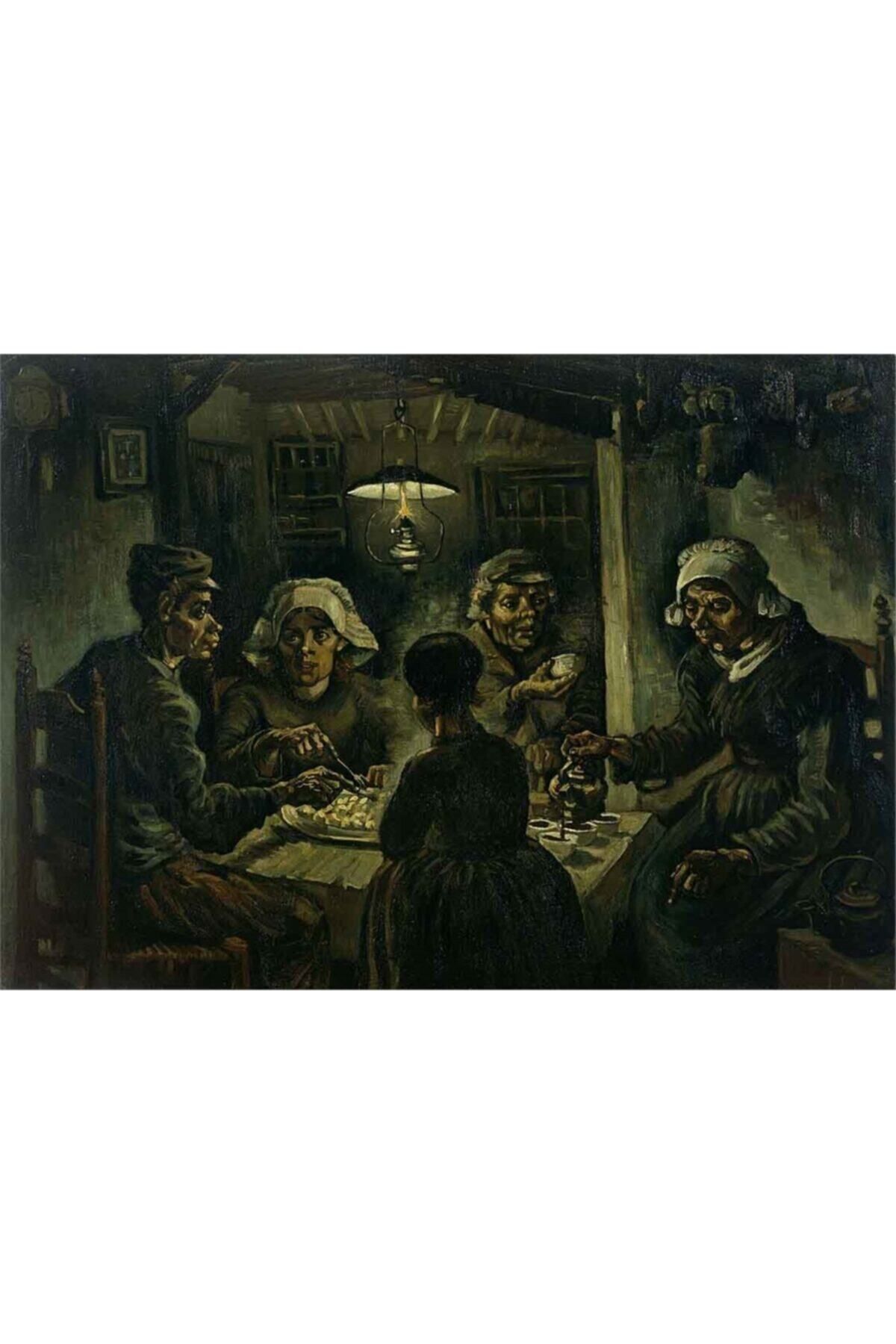 MOVAS Sanat Van Gogh - Potato Eaters (1885) | Elmas Mozaik Puzzle | 70x50 | E20201965m