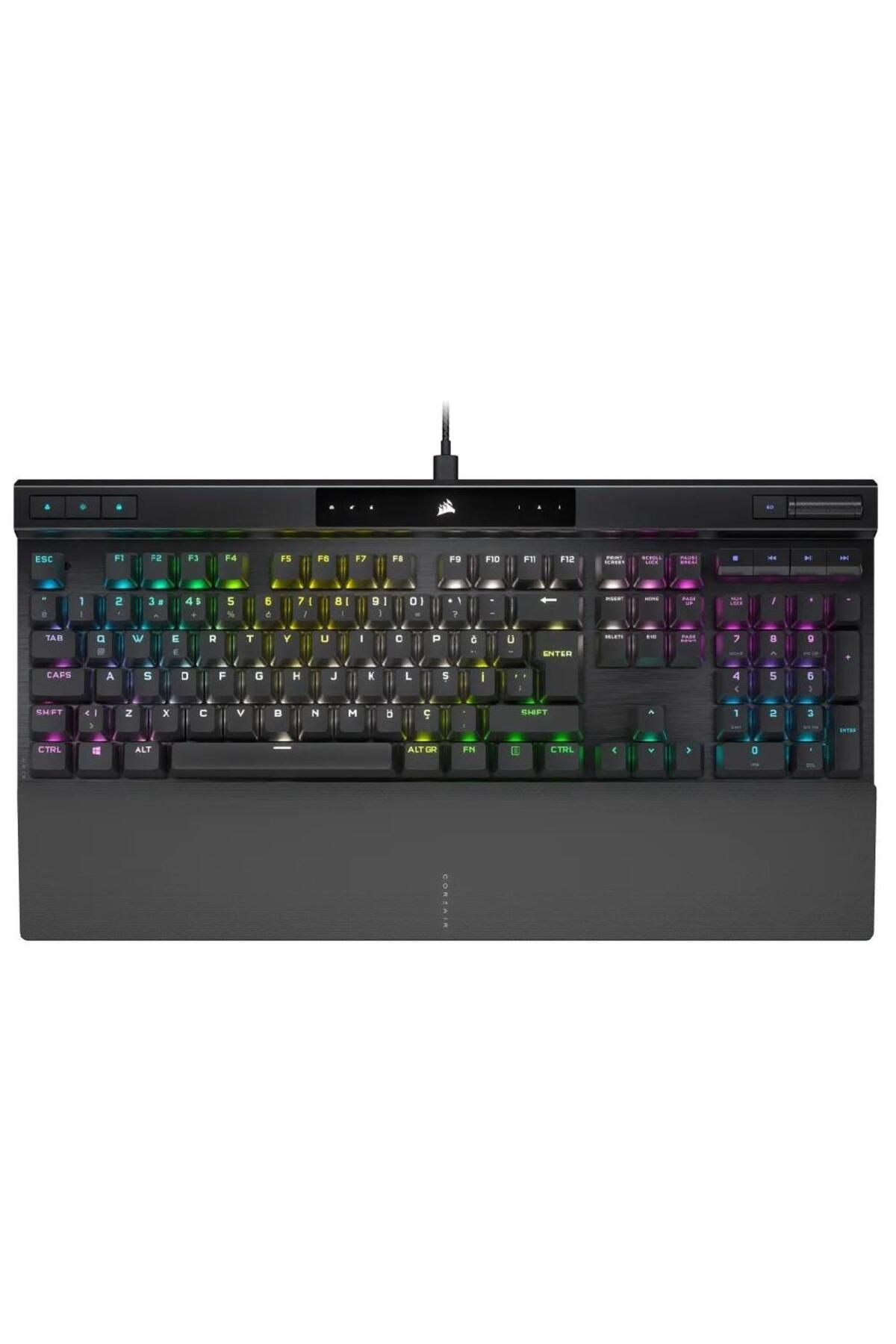 Corsair K70 PRO Optik-Mekanik Polikarbonat Tuş RGB Siyah Türkçe Gaming Klavye -OUTLET ÜRÜN
