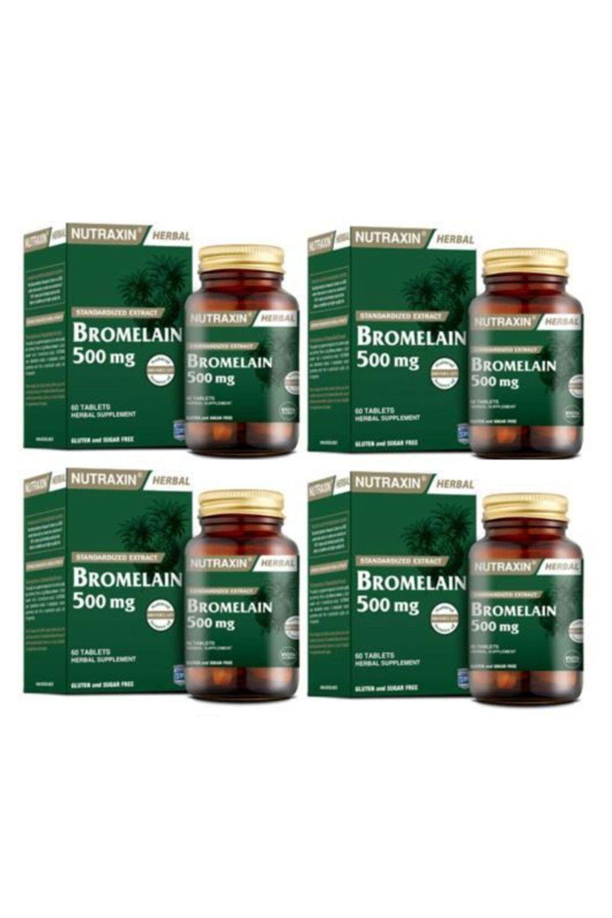 Nutraxin Bromelain 60 Kapsül X 4