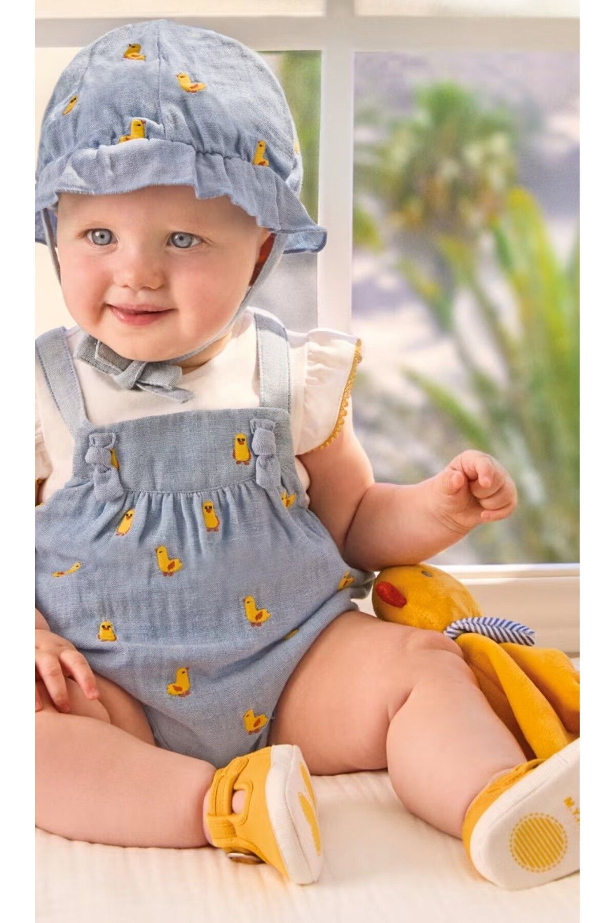 Mayoral Yeni Doğan Kız Bebek Tulum Şapka Set