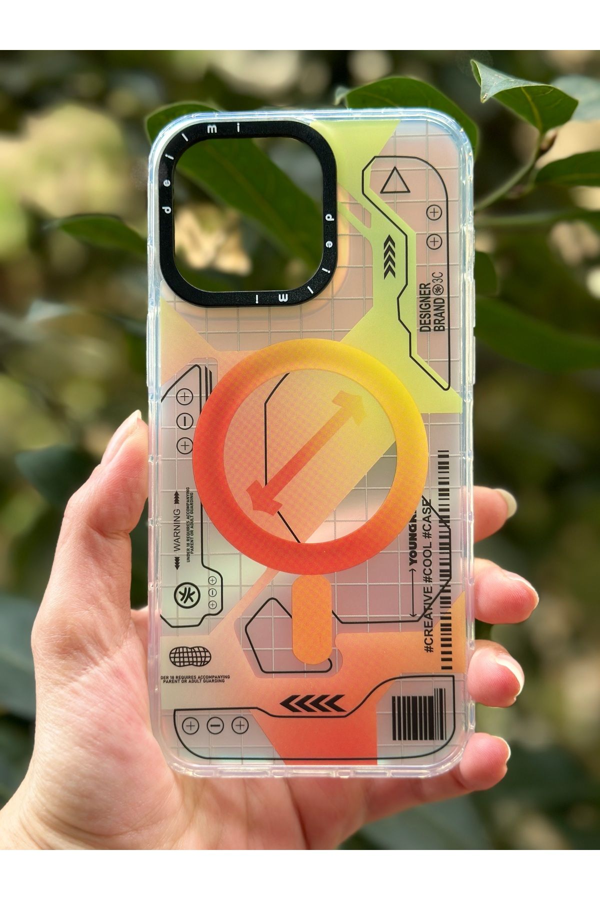 YOOCKO Iphone 11 Uyumlu Kılıf Magsafe Özellikli Infinity Desenli Silikon Kapak