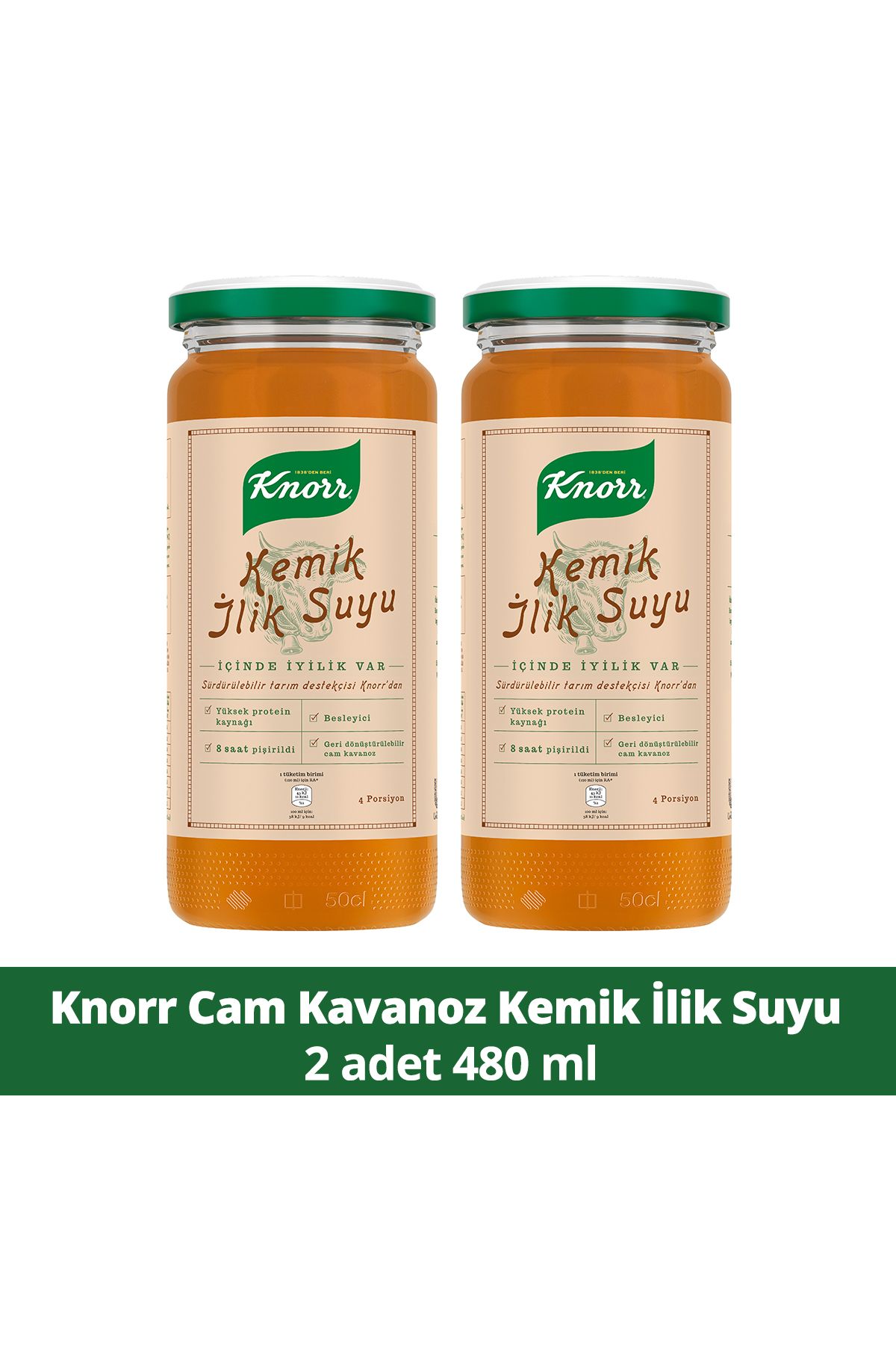 Knorr Cam Kavanoz Kemik Ilik Suyu 480 ml
