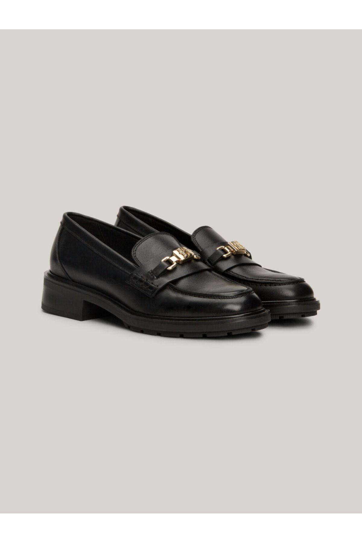 Tommy Hilfiger TH Monogram Leather Loafers