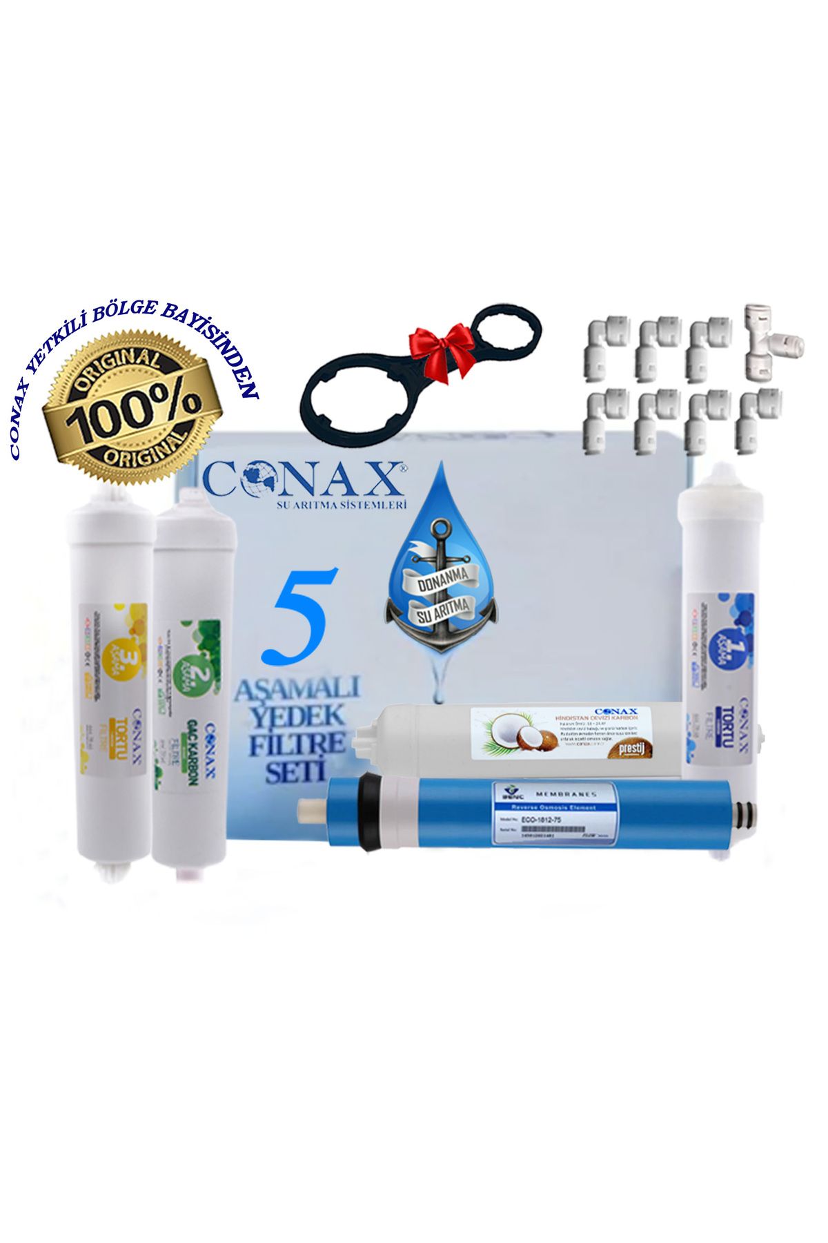 Conax Kapalı Kasa 5 Li (5 AŞAMALI) Filtre Seti Benc Membranlı