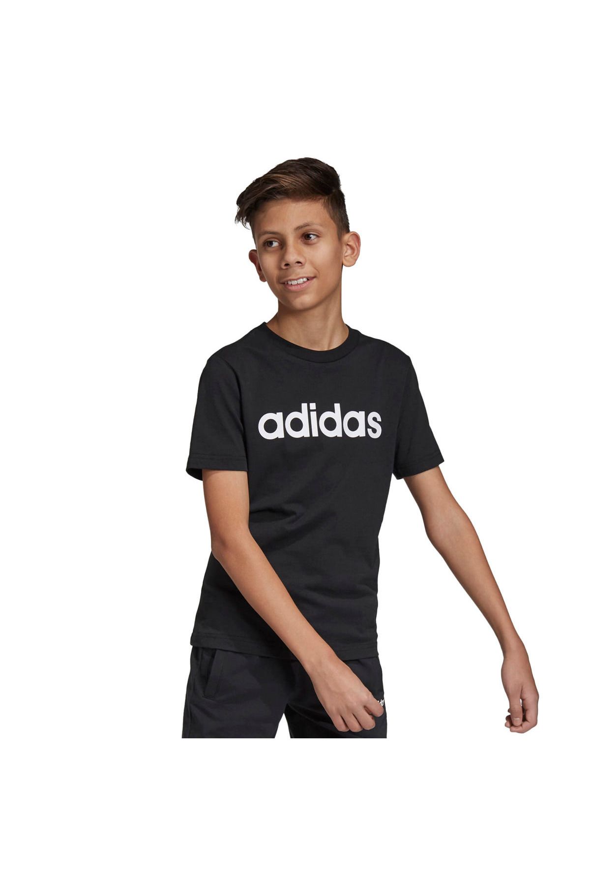 adidas Yb E Lin Çocuk Siyah Günlük Stil Tişört Dv1811