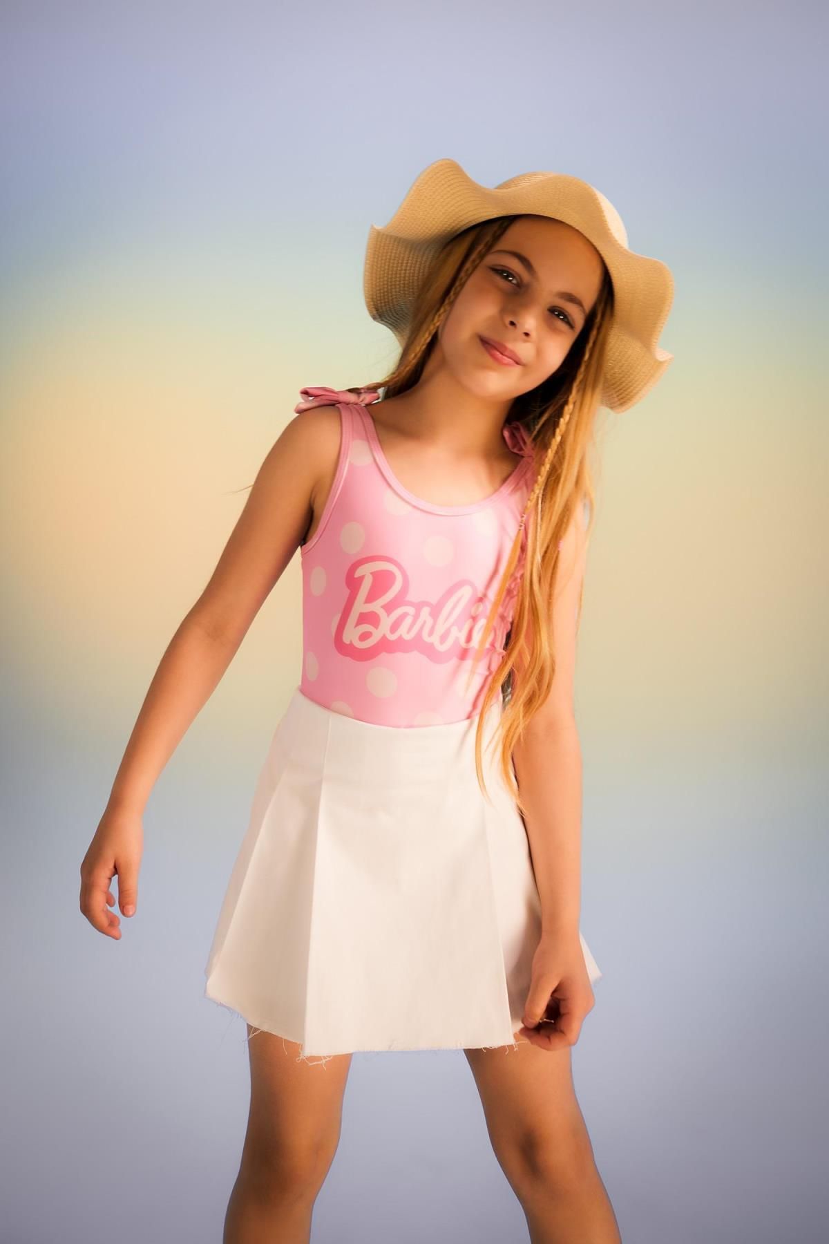 Defacto Kız Çocuk Barbie Mayo