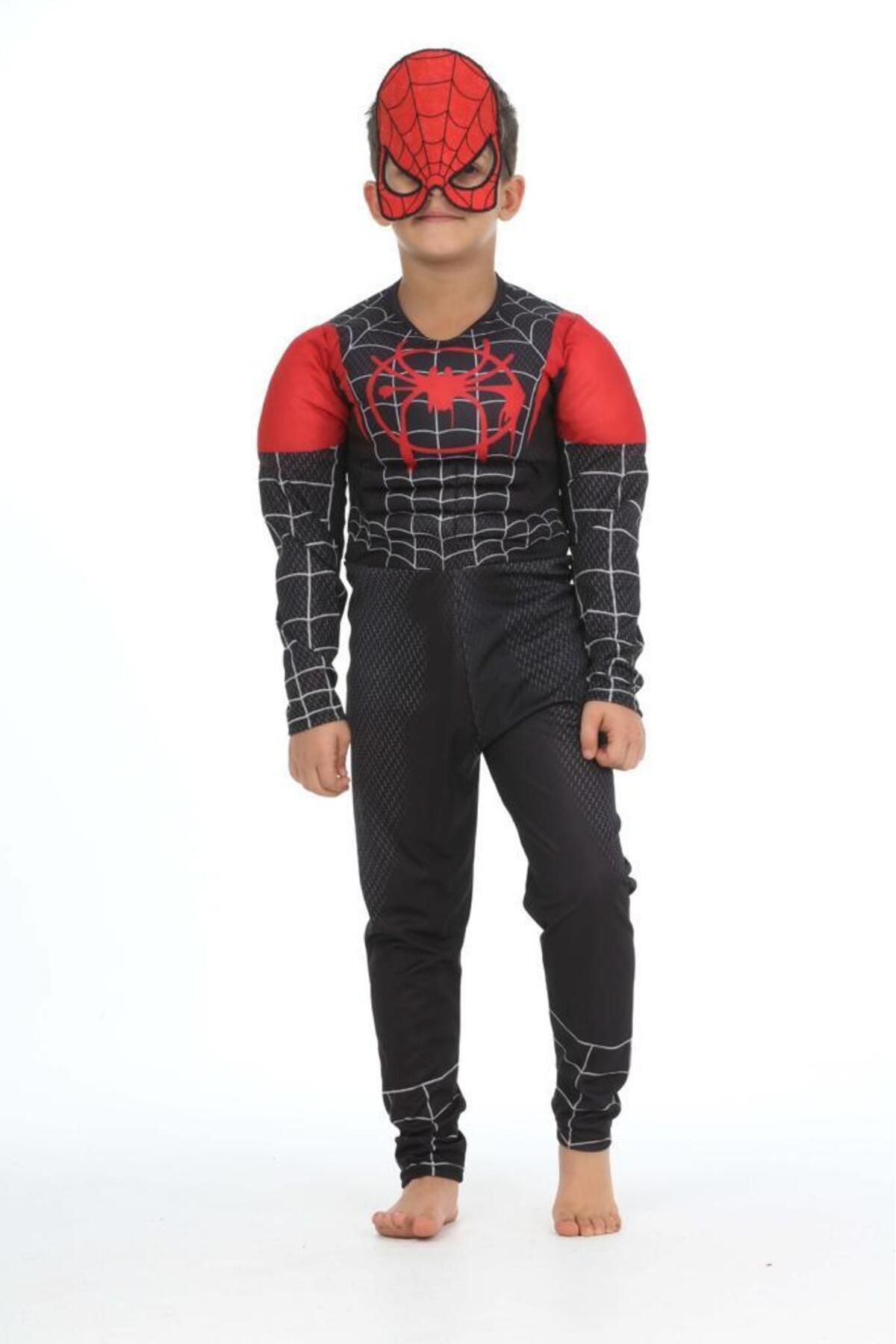 Genel Markalar Süper Kahraman Kostüm - Örümcek Adam Çocuk Kostüm Kaslı