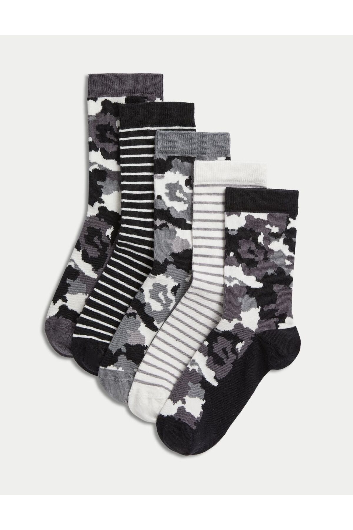 Marks & Spencer 5'li Kamuflaj Desenli Çorap