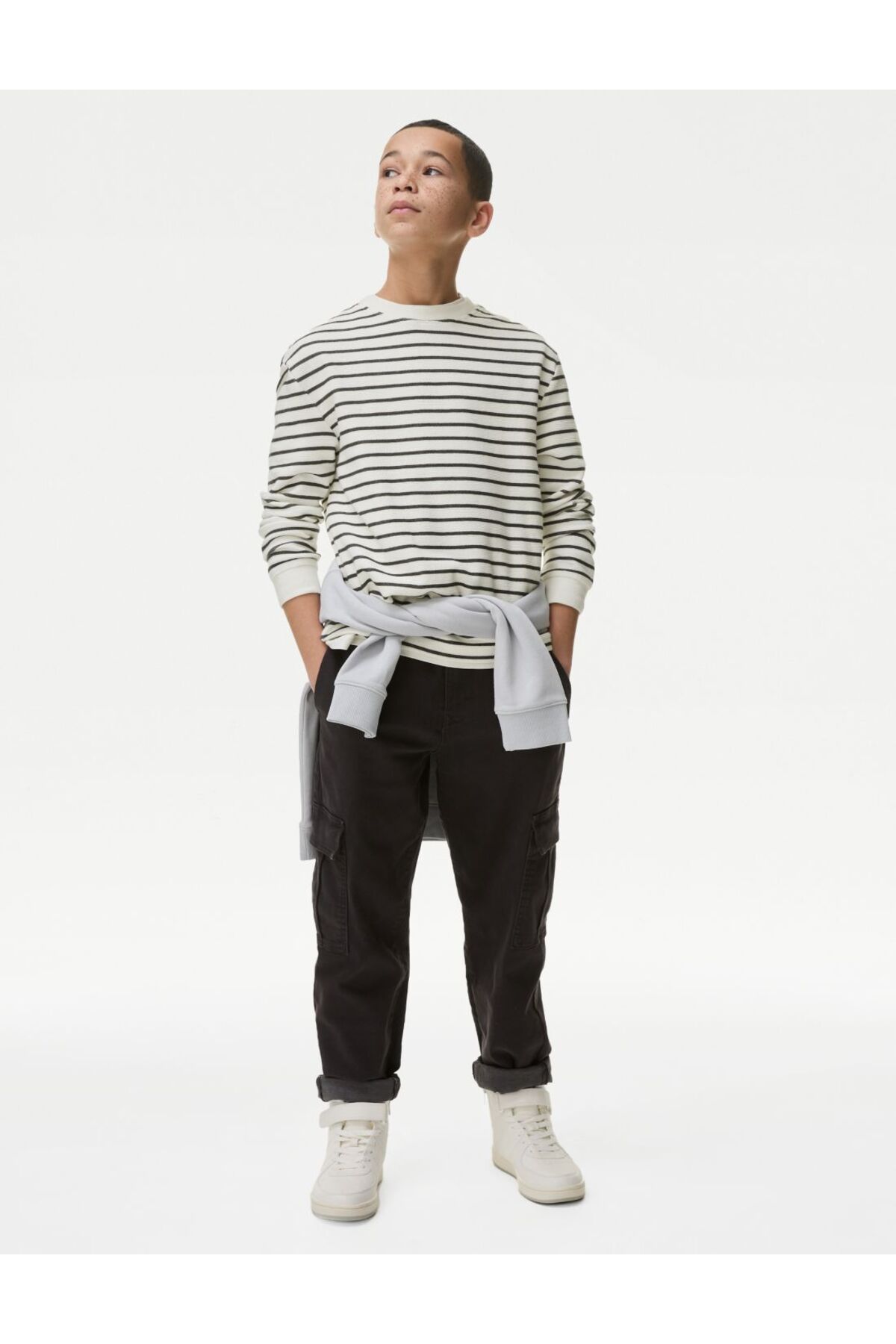 Marks & Spencer Desenli Uzun Kollu Sweatshirt (6-16 Yaş)