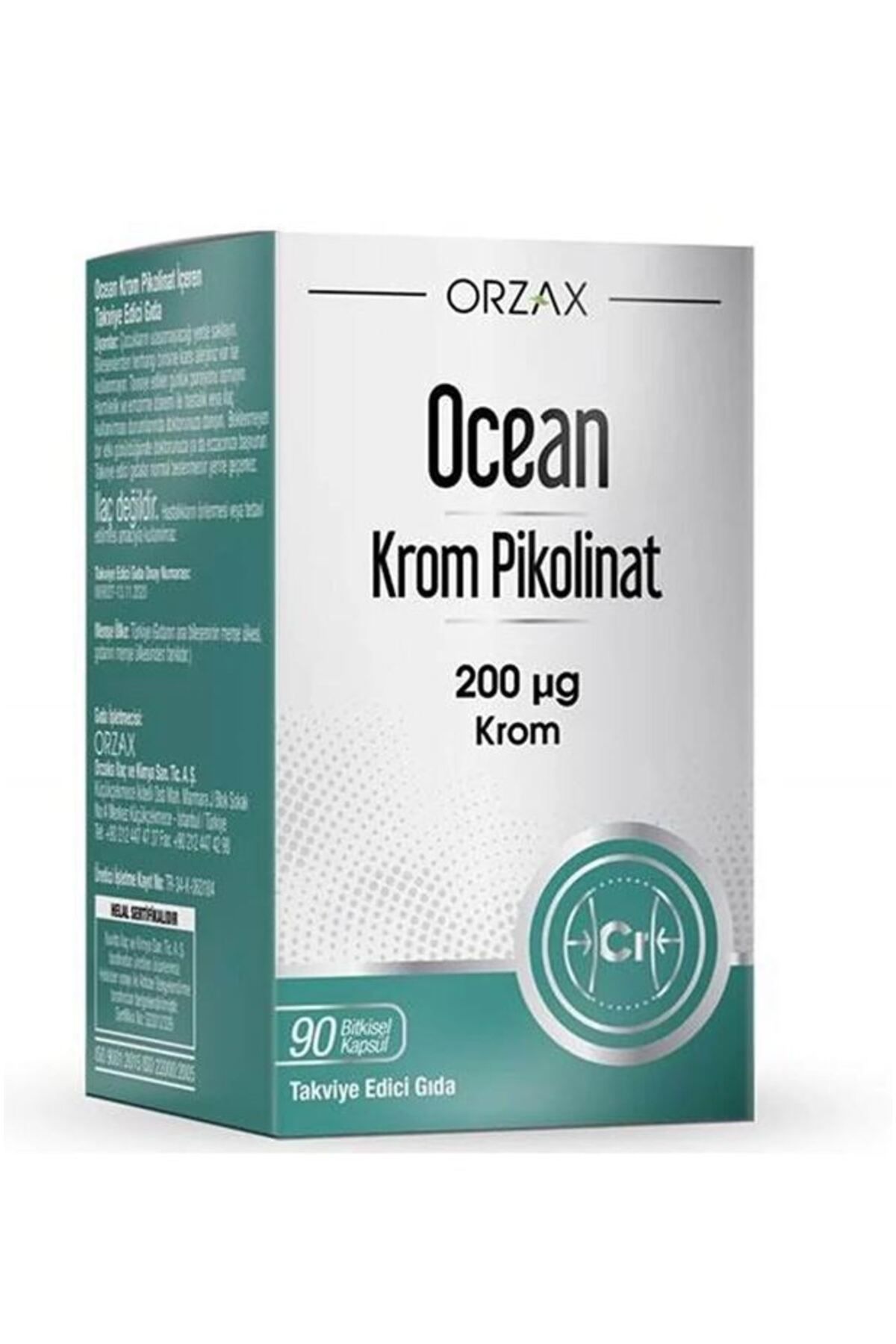 Orzax Ocean Krom Pikolinat 200 Mcg 90 Kapsül
