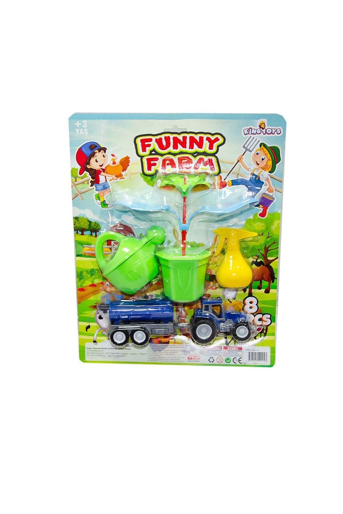 King Toys ENG-1115 Traktörlü Funny Farm - King Toys